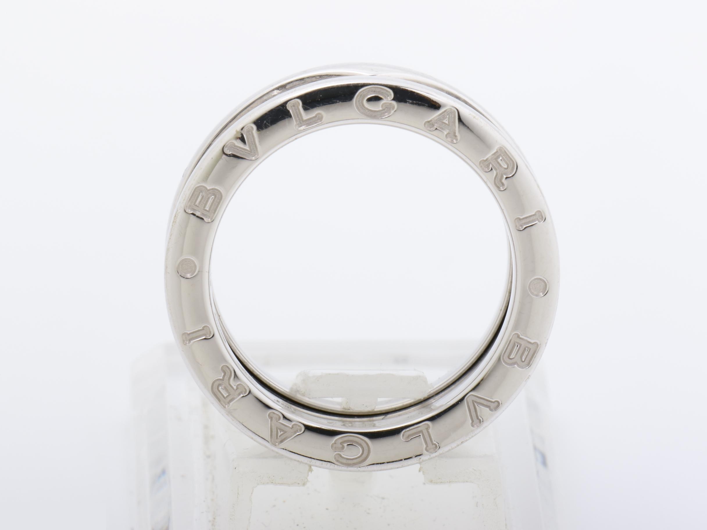 B.zero1 (precious metal) ring, 750WG, 9.3g, size #52 — view 5