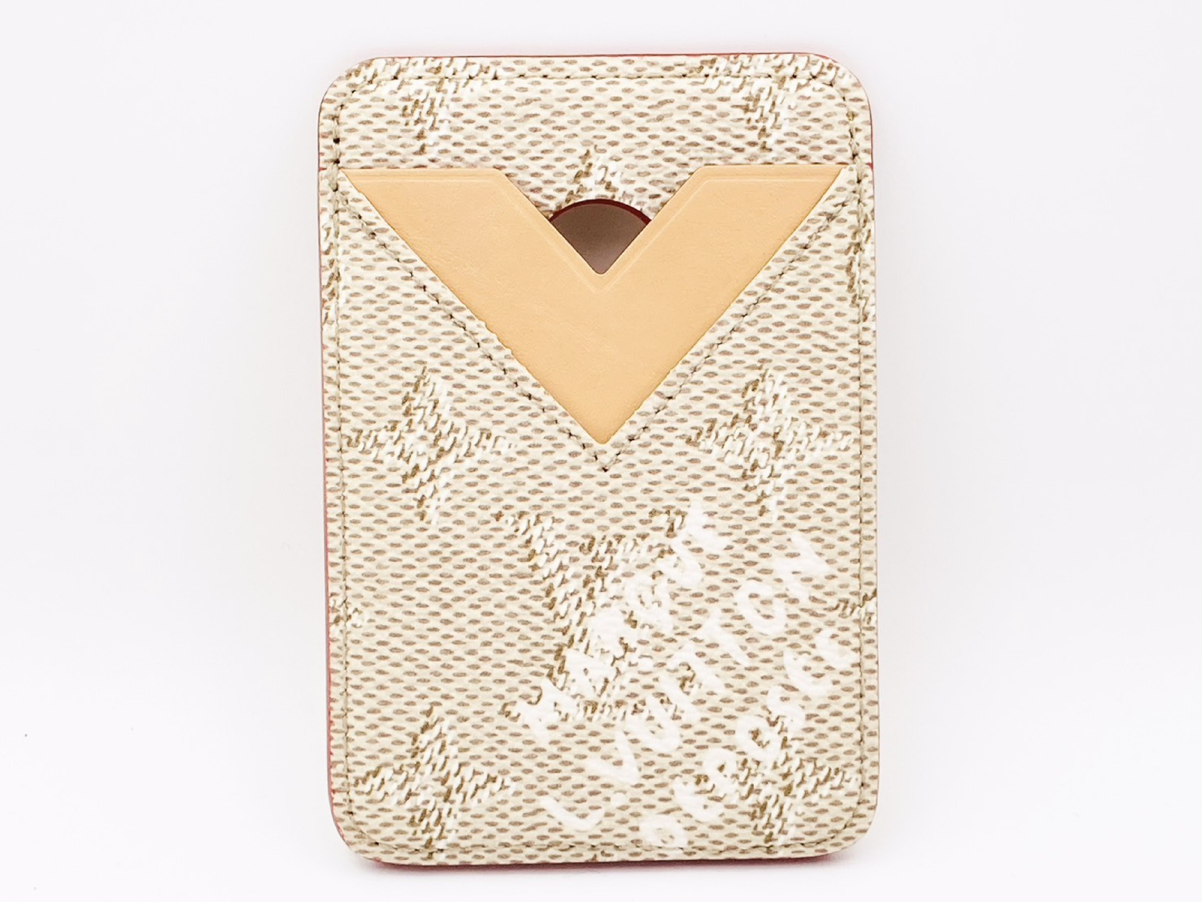 M26948 Monogram Heritage Portecarte Magnet MagSafe Card Case Beige BC4225 Card Case