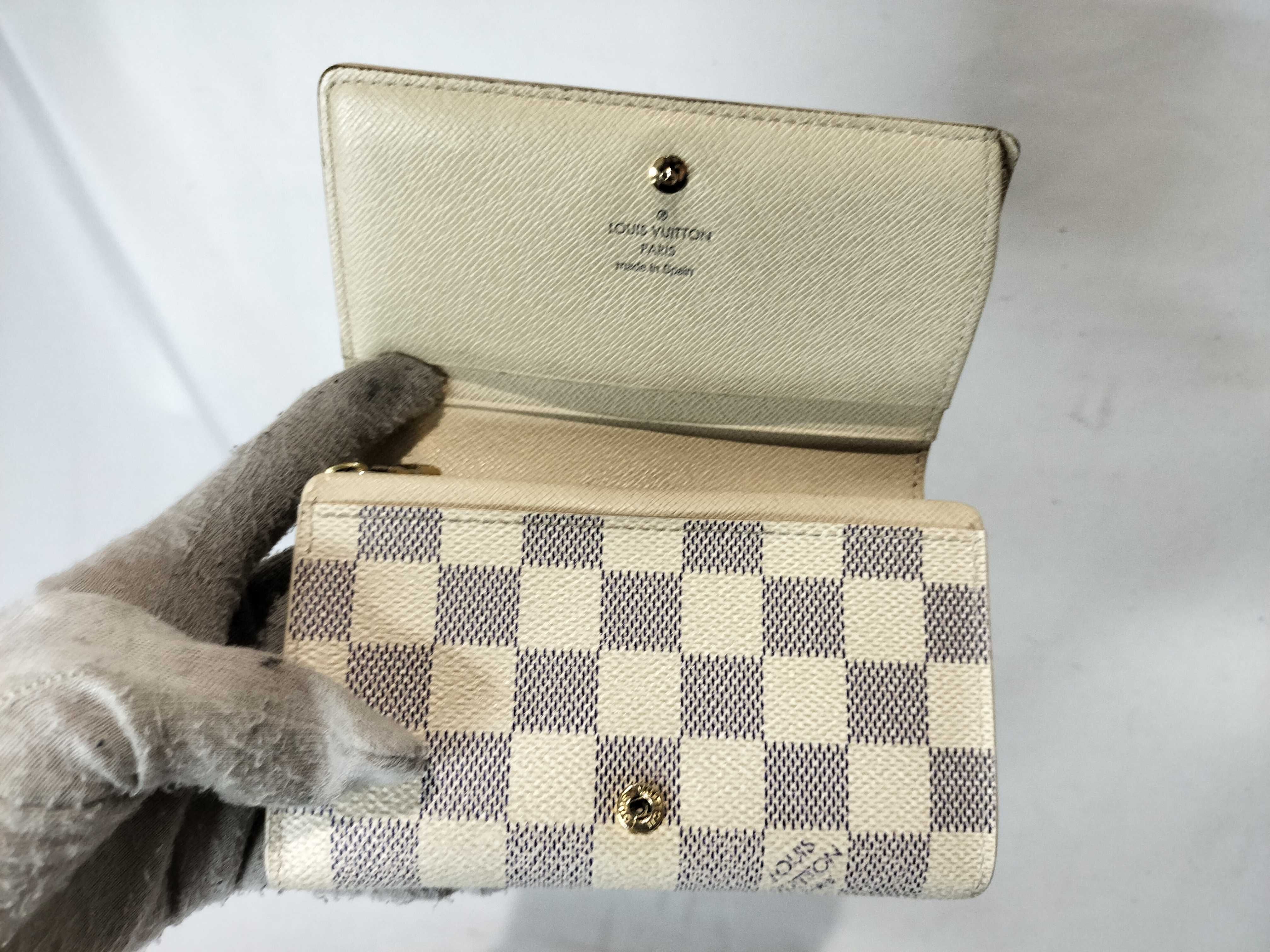 Damier Azur L-shaped compact wallet — view 6