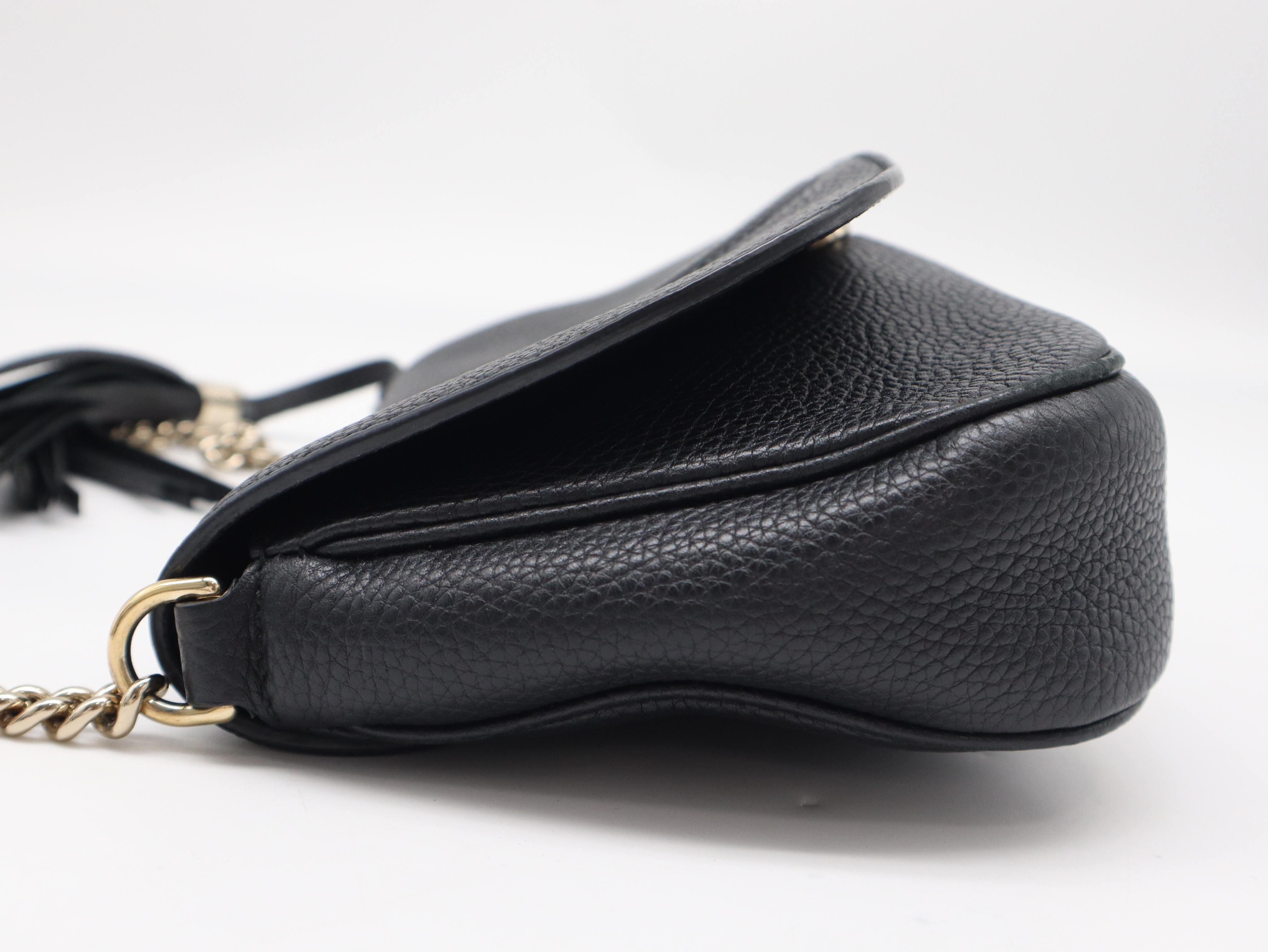 536224 Leather Soho Shoulder Bag, Black — view 3