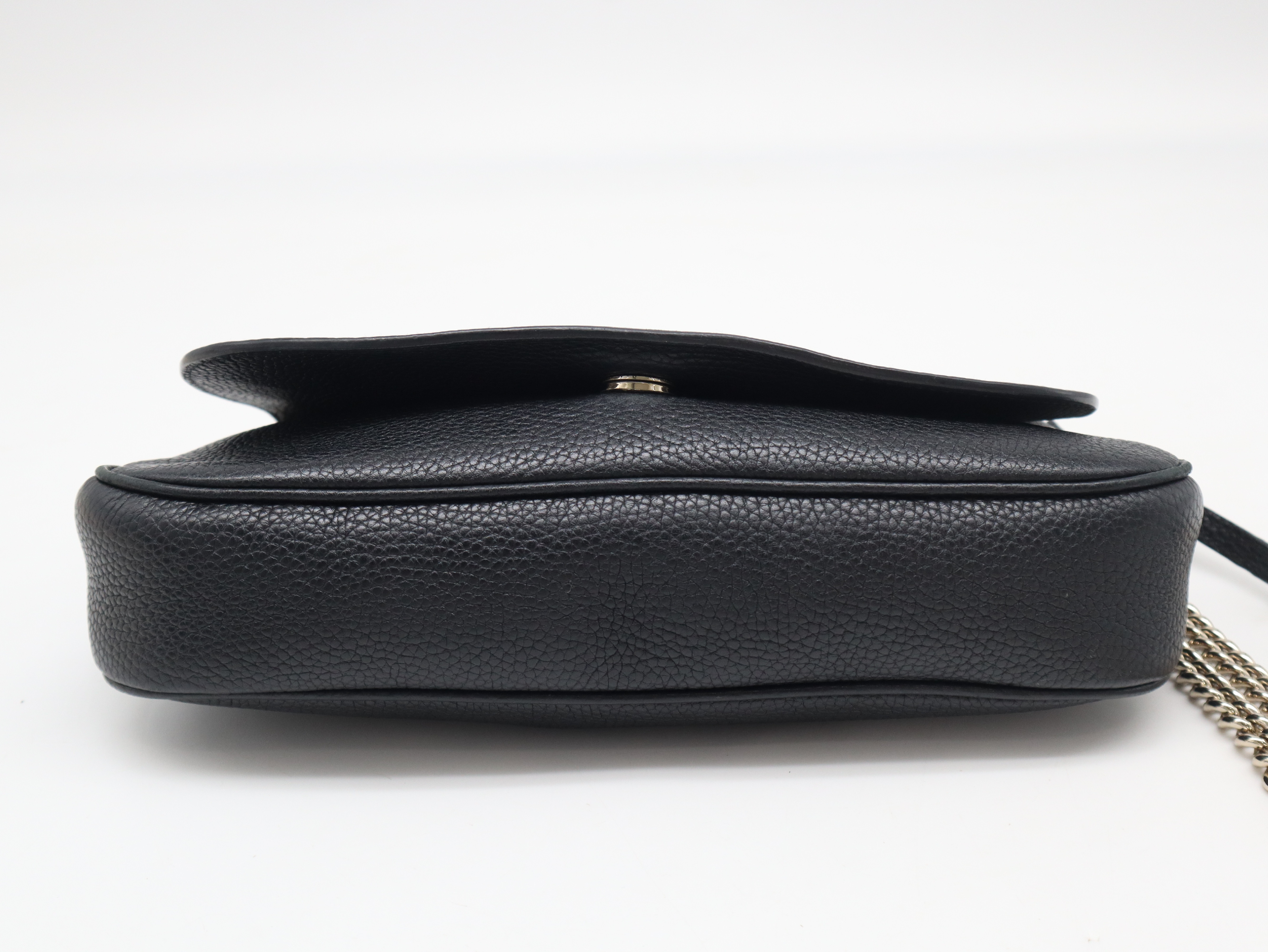 536224 Leather Soho Shoulder Bag, Black — view 5
