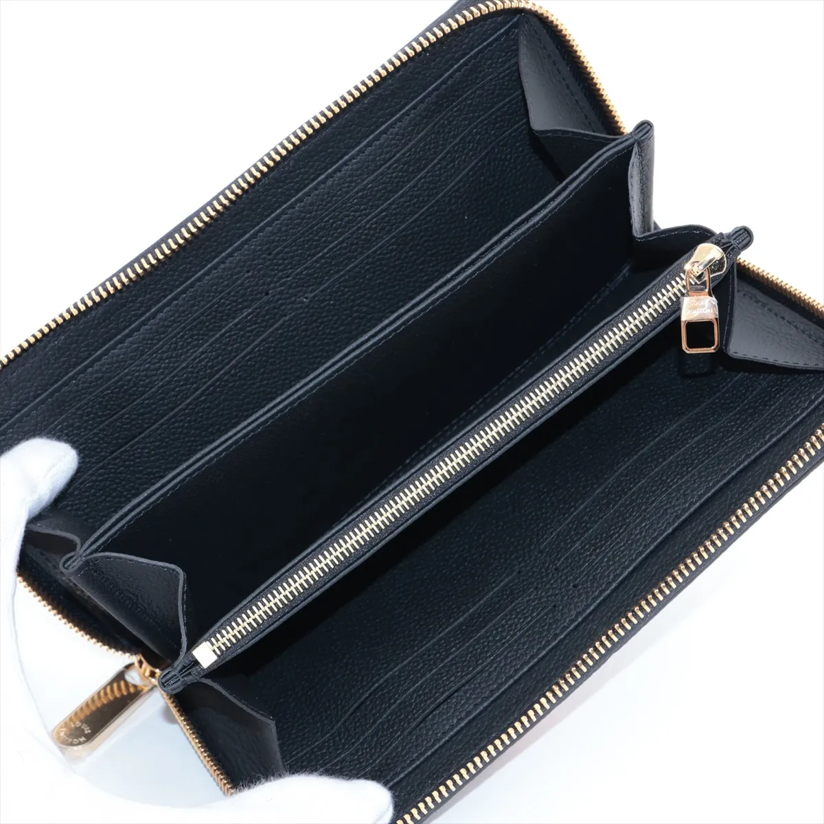 LV x TM Zippy Wallet M14160 Noir Round Zip Wallet (RFID detected) — view 3