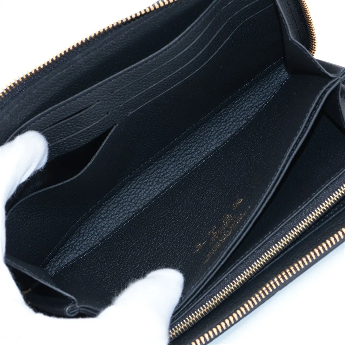 LV x TM Zippy Wallet M14160 Noir Round Zip Wallet (RFID detected) — view 5