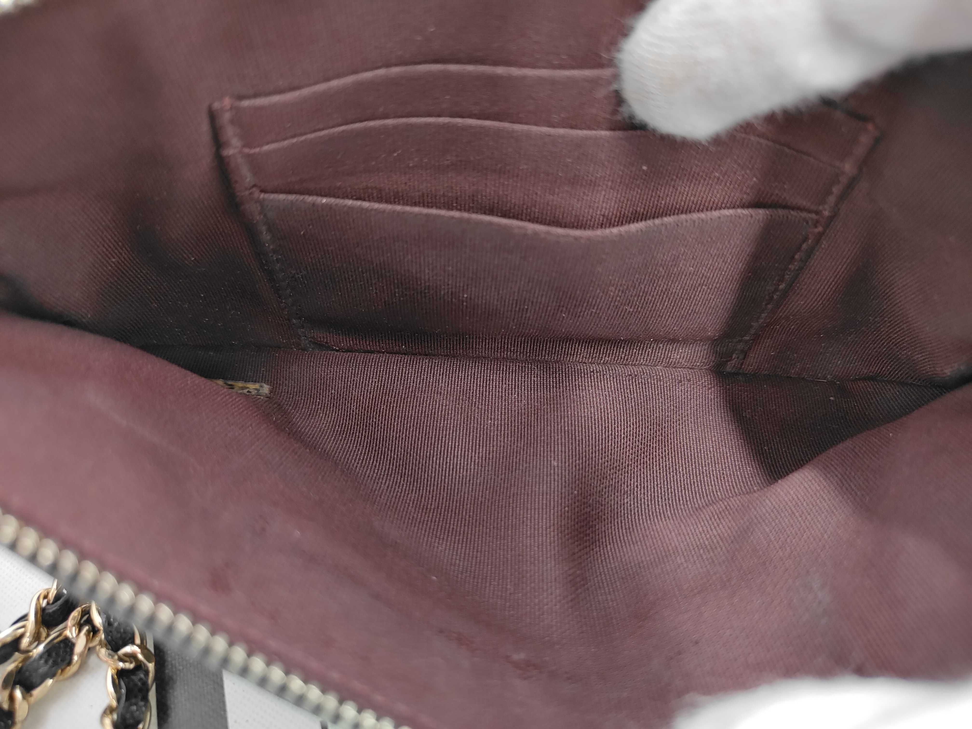 Caviar Skin Chain Wallet Shoulder Bag — view 10