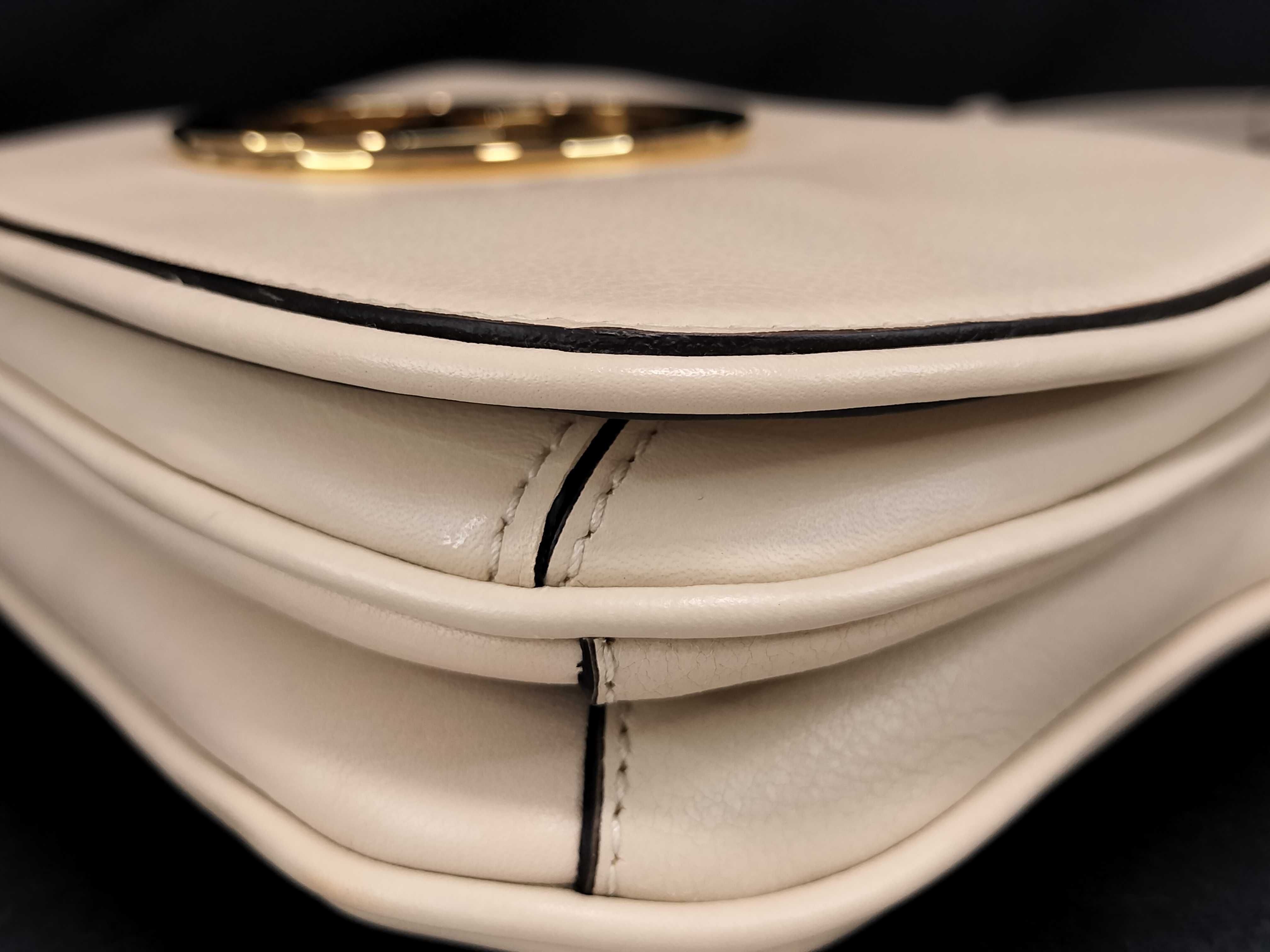 Interlocking G Blondie Leather 2-Way Shoulder Bag White 698643 Shoulder Bag — view 6