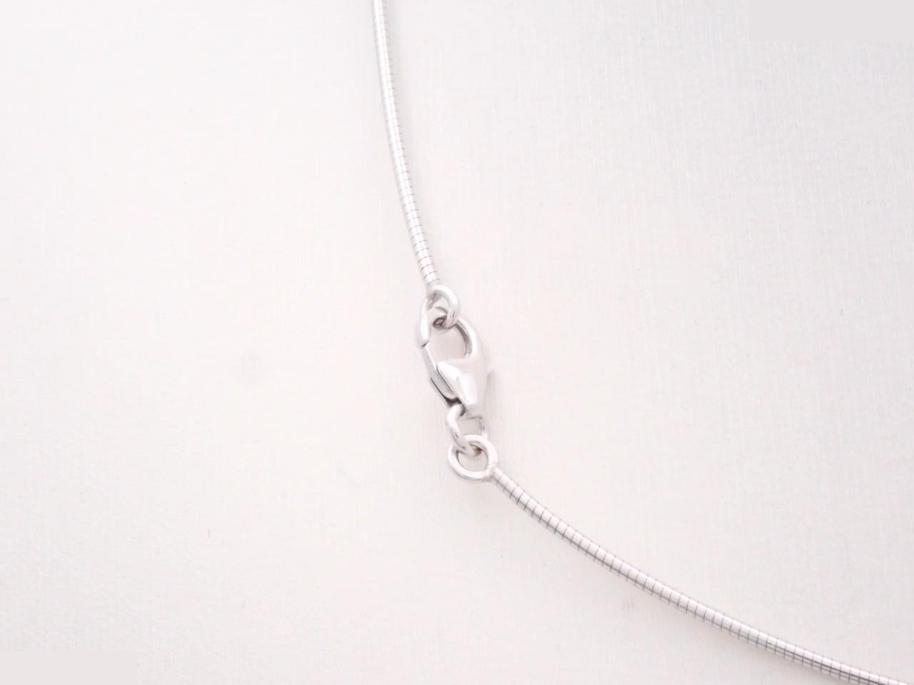 Pop H Necklace Silver x White Neck circumference approx. 42cm — view 2