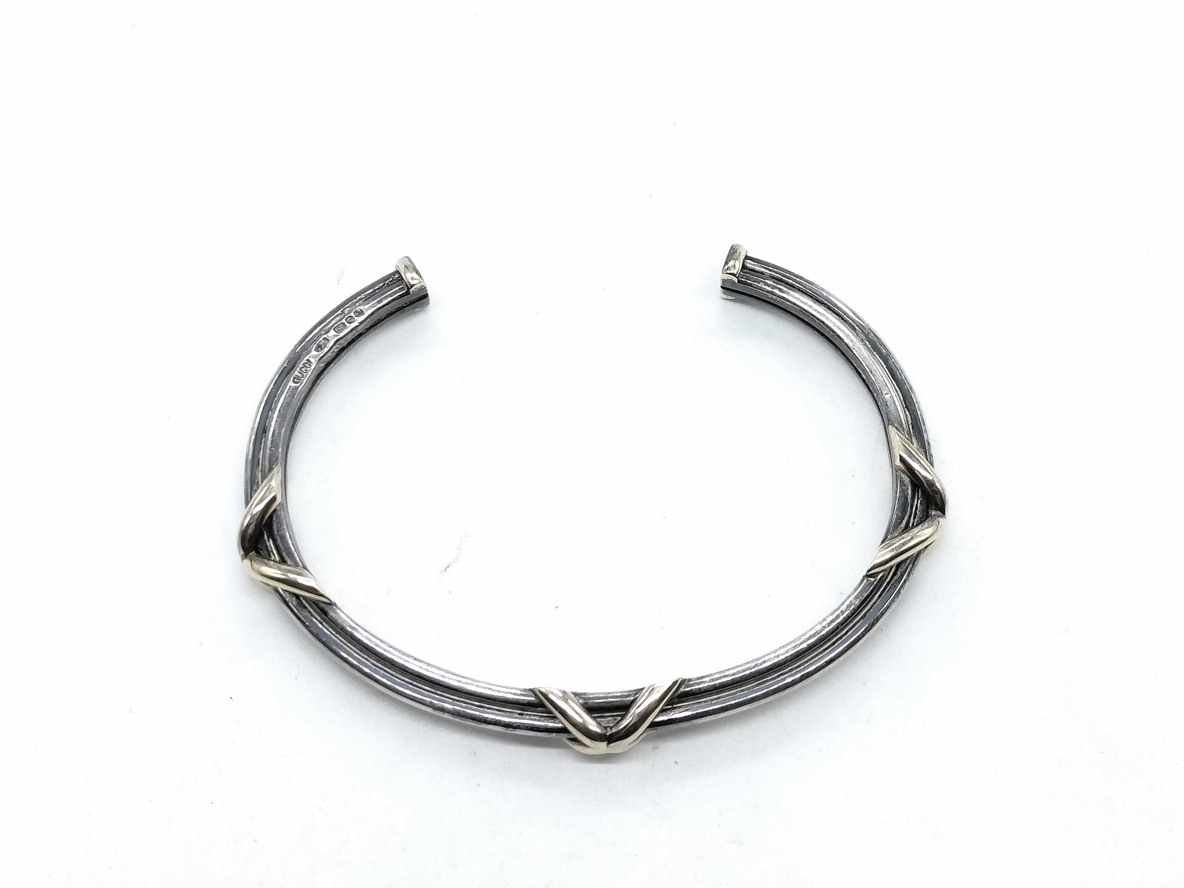 Vintage Cross Design SV925 Bracelet/Bangle (22.0g) — view 2
