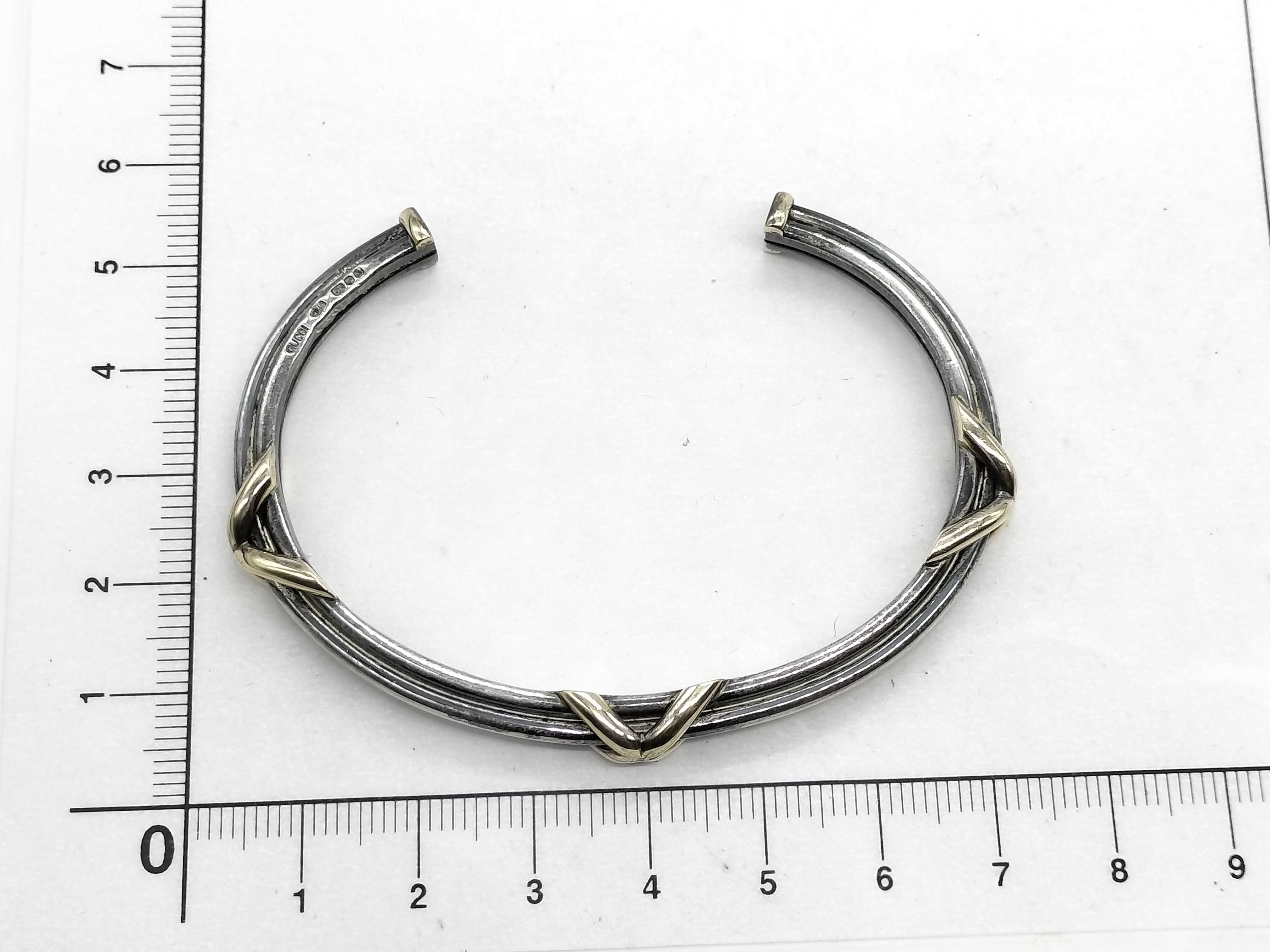 Vintage Cross Design SV925 Bracelet/Bangle (22.0g) — view 4