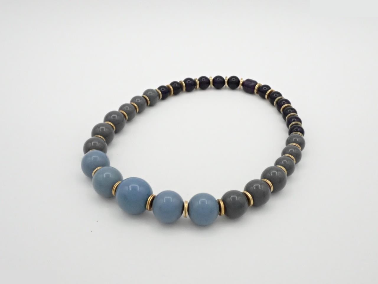 Stone necklace, total length approximately 40cm — view 4