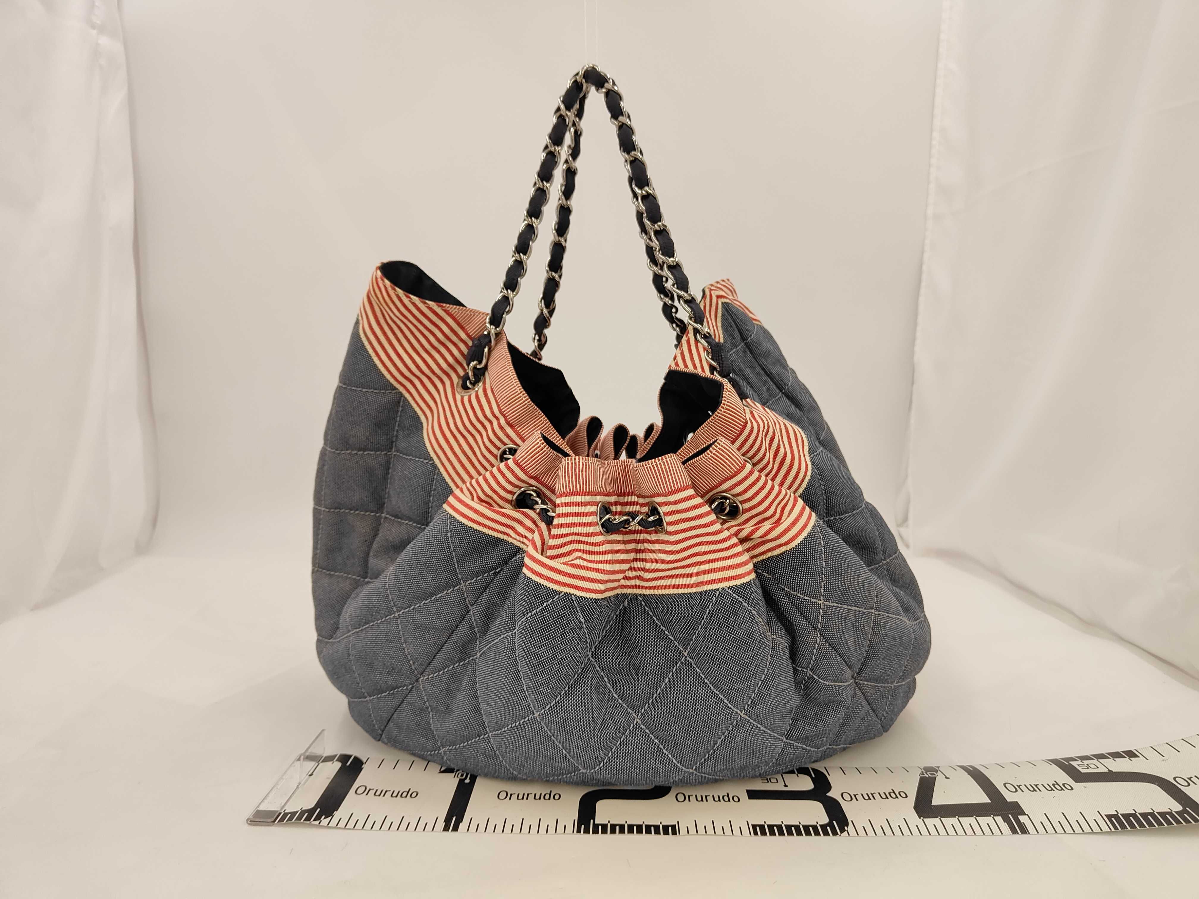 denim tote bag with Coco Mark — view 2