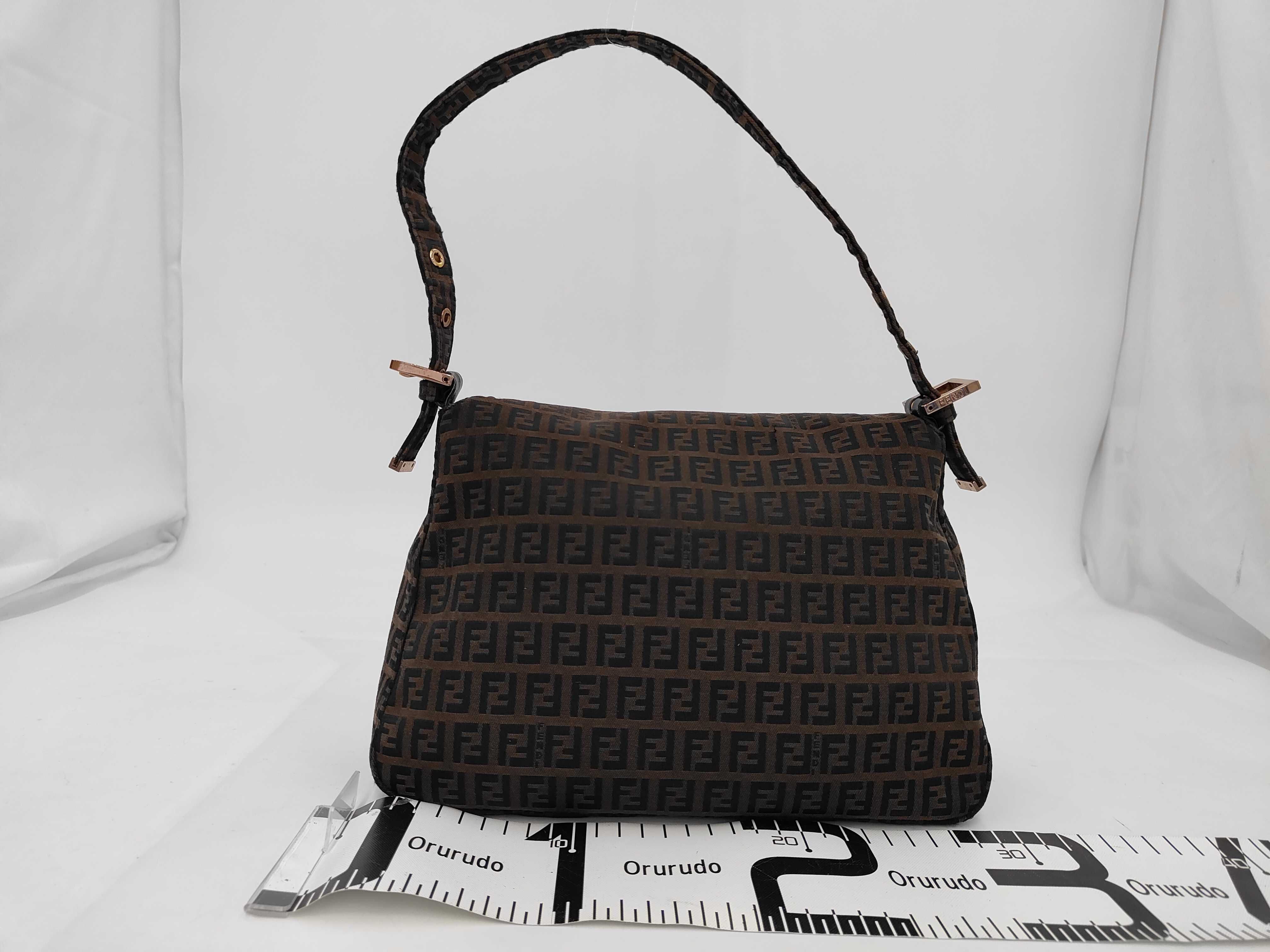 Zucchino Mamma Bucket Canvas One-Shoulder Bag, Brown Shoulder Bag — view 2