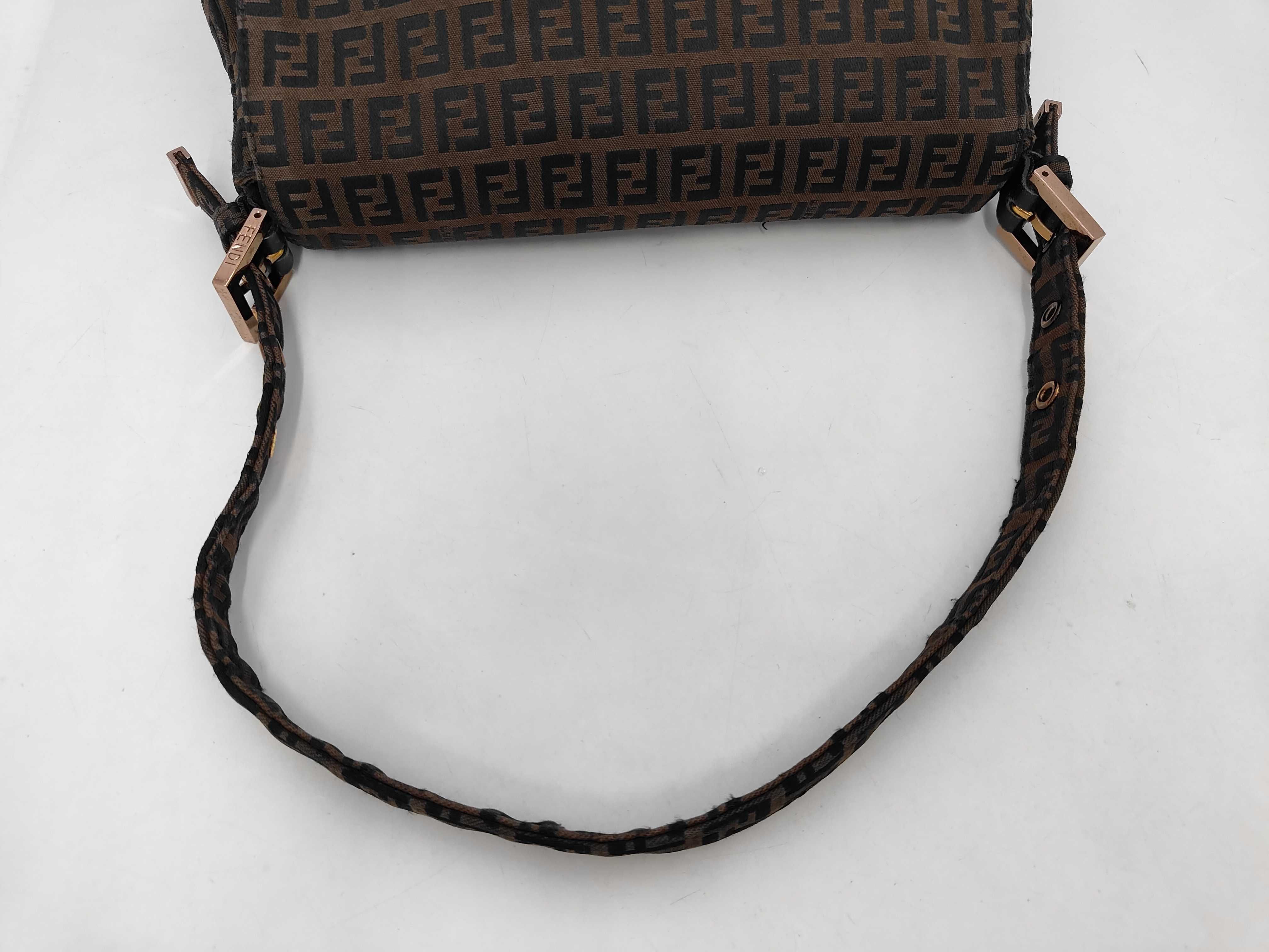 Zucchino Mamma Bucket Canvas One-Shoulder Bag, Brown Shoulder Bag — view 5