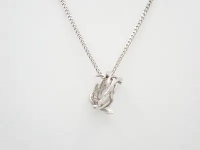Cassandra Ring Necklace, Metal, Chain approx. 46cm