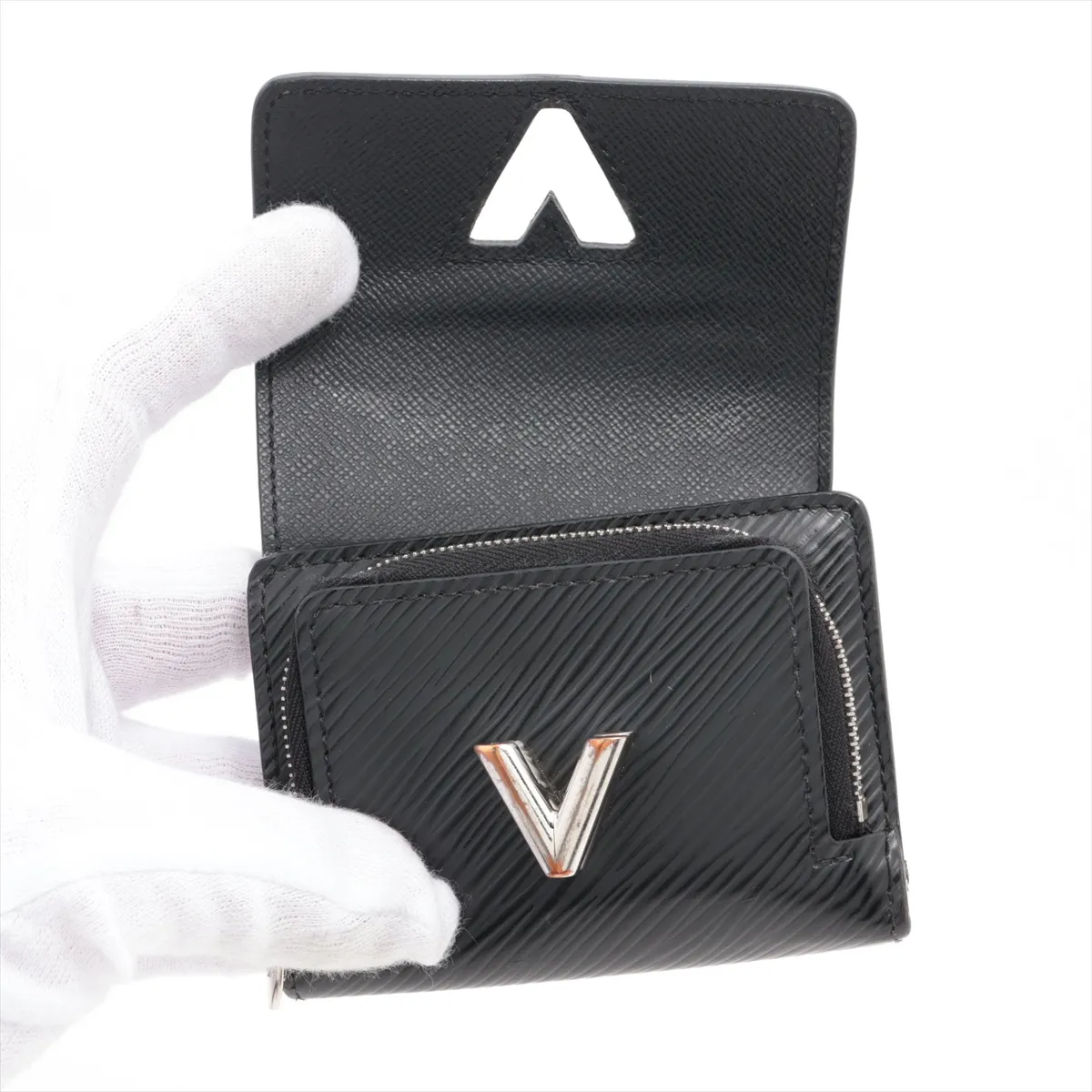 Epi Portefeuille Twist Compact XS M63322 Noir Compact Wallet with RFID response — view 3