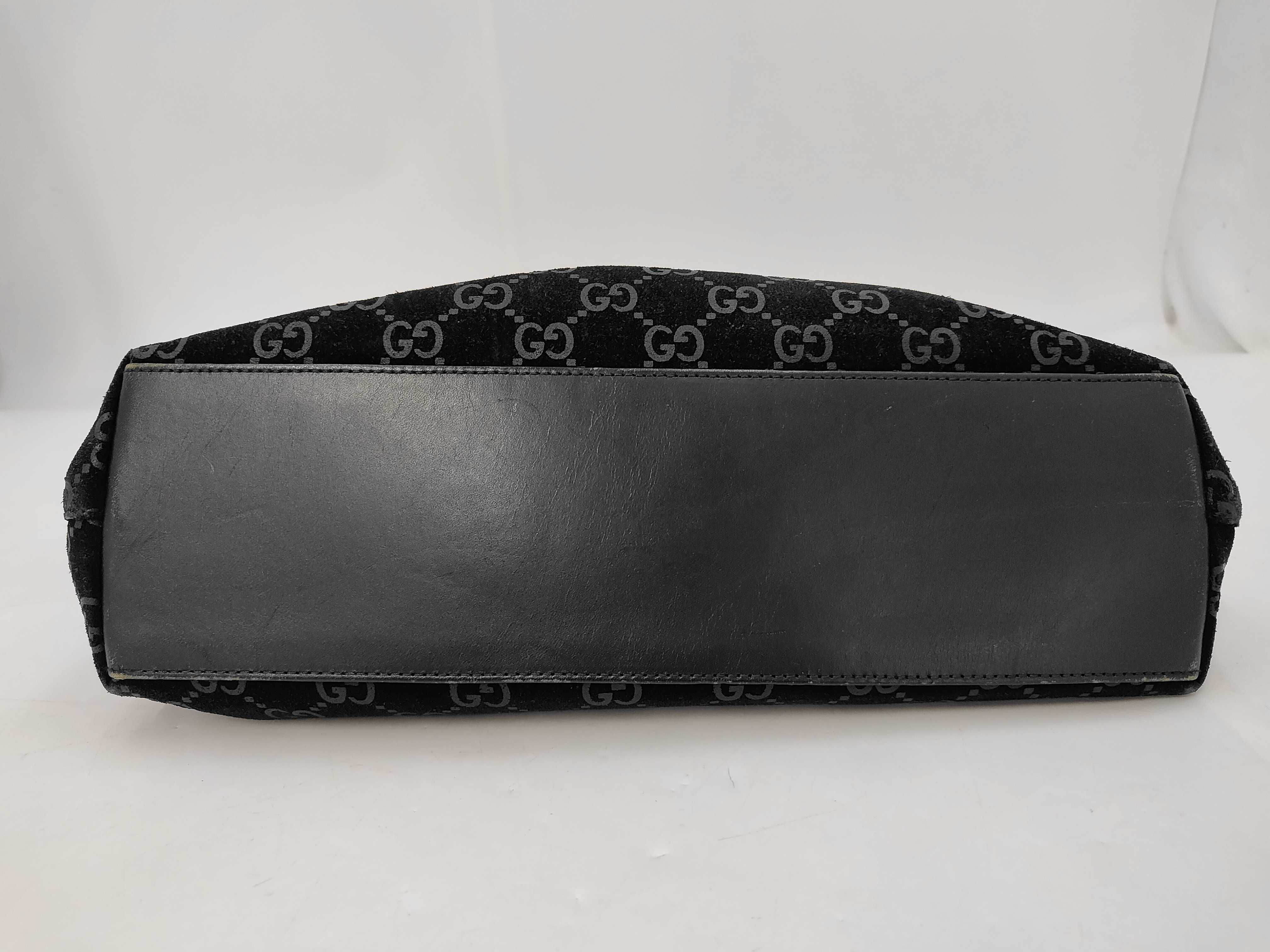 GG One-Shoulder Bag, Handbag, Suede, GG Pattern Shoulder Bag — view 7