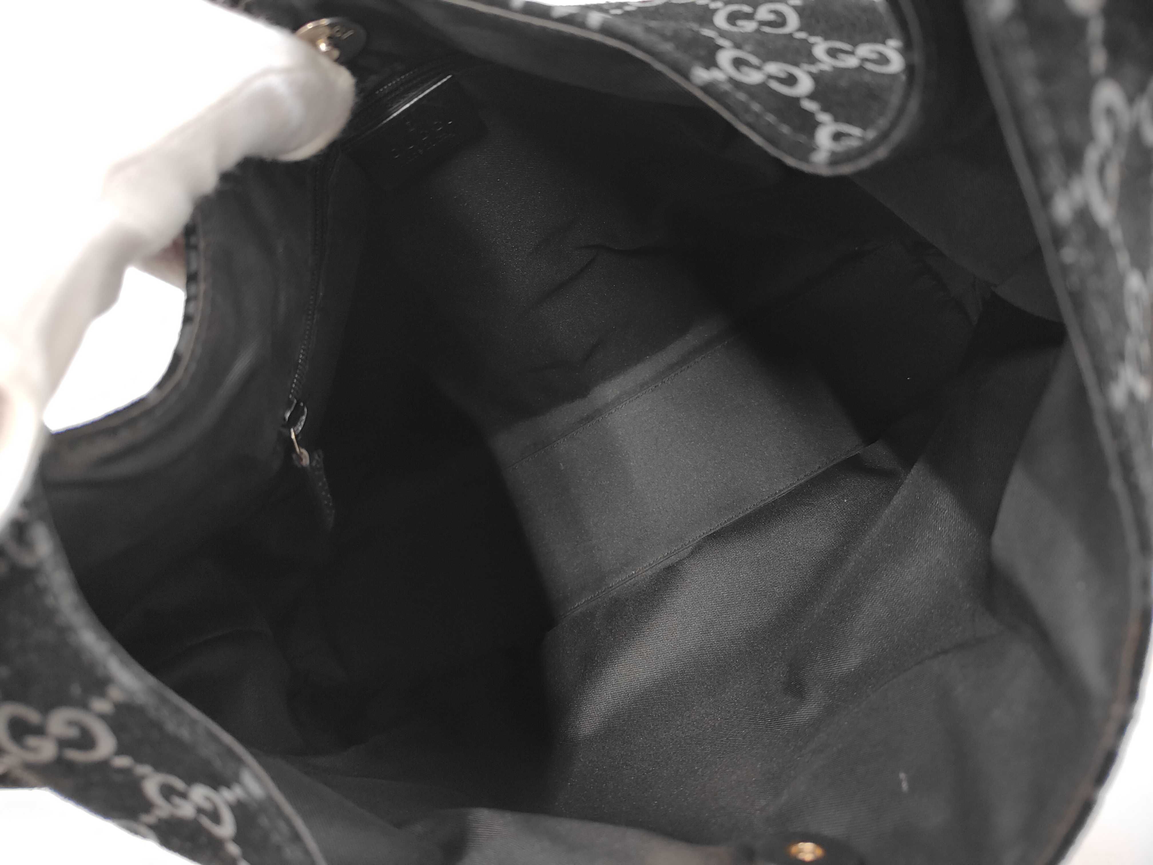 GG One-Shoulder Bag, Handbag, Suede, GG Pattern Shoulder Bag — view 8