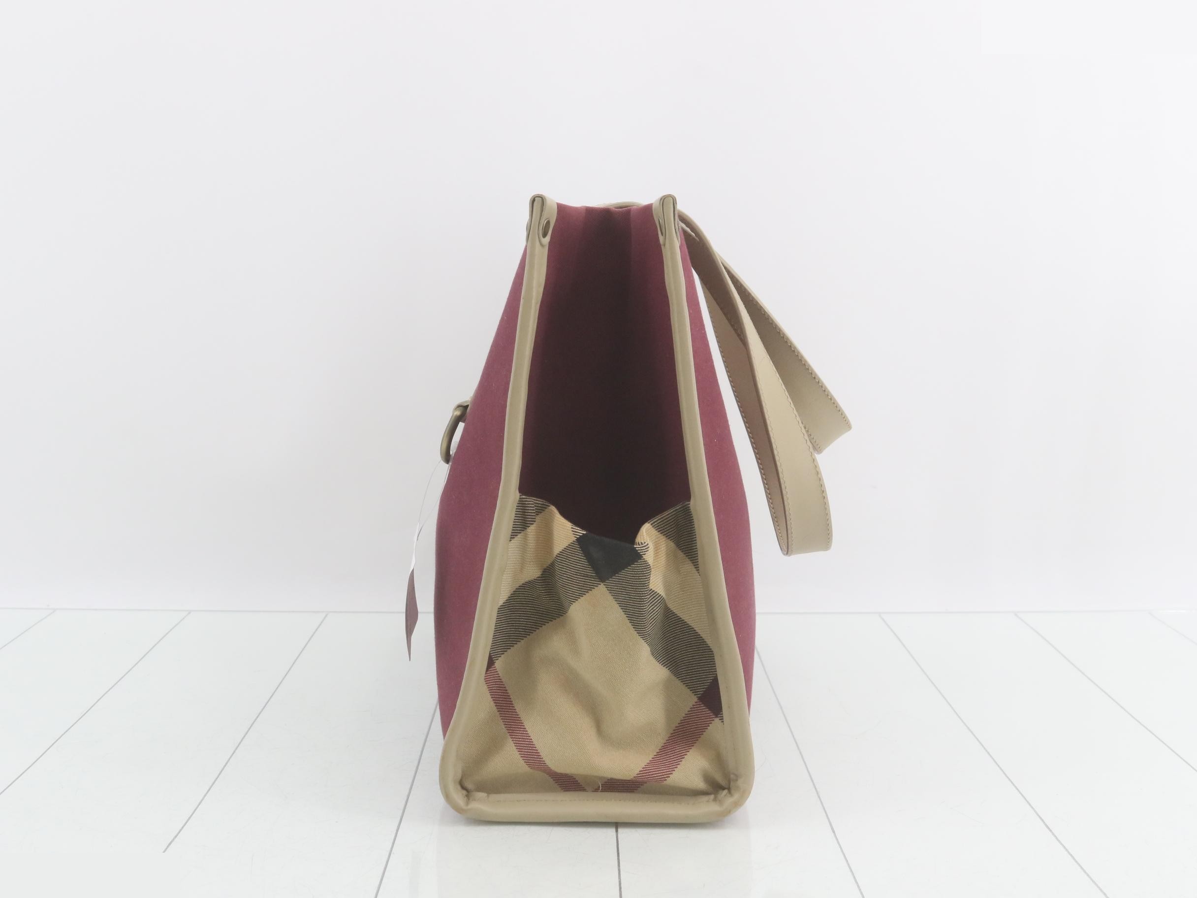 tote bag, mega check pattern — view 4