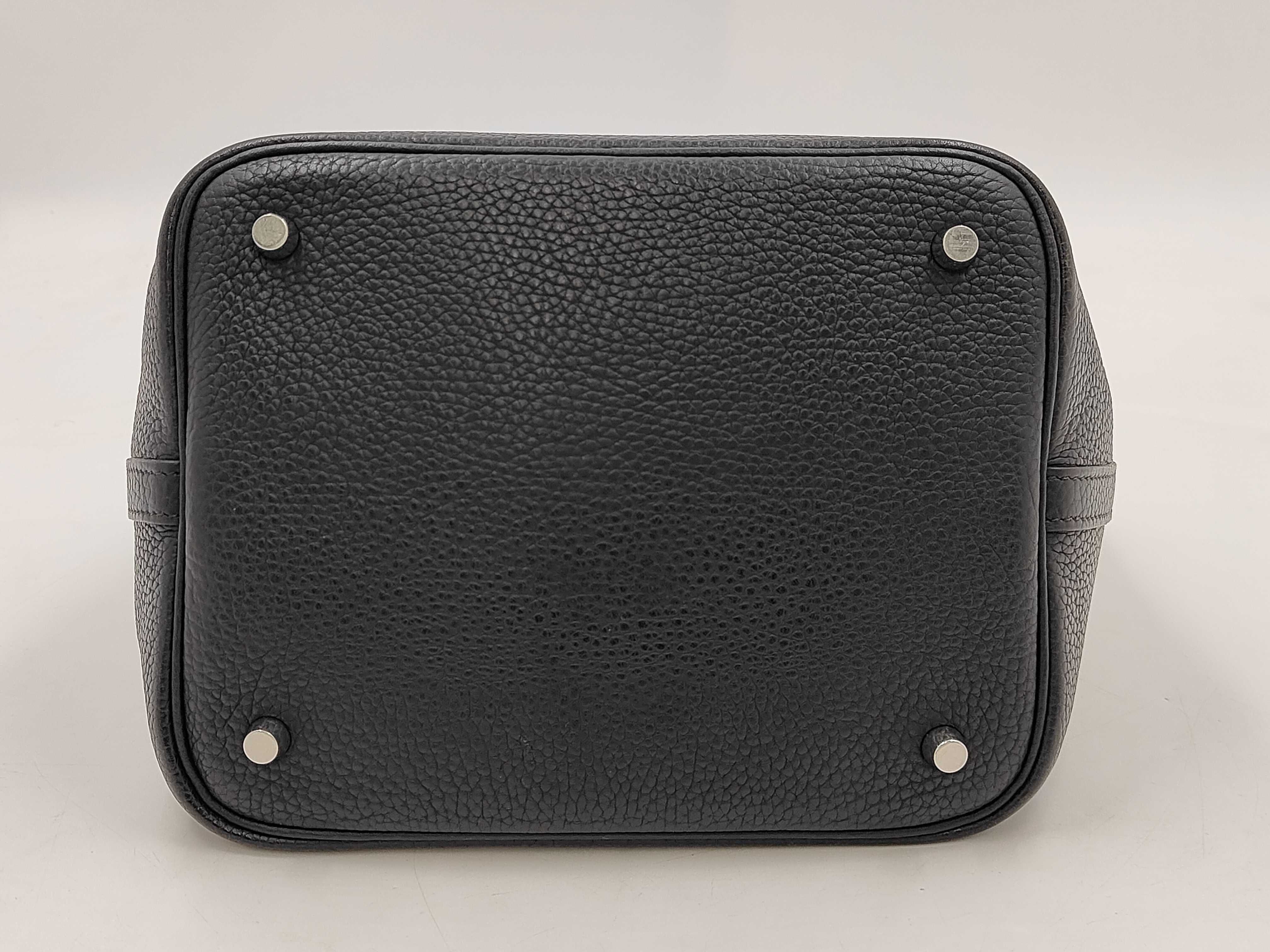 Picotin MM Black with Silver Hardware J Handbag — view 3