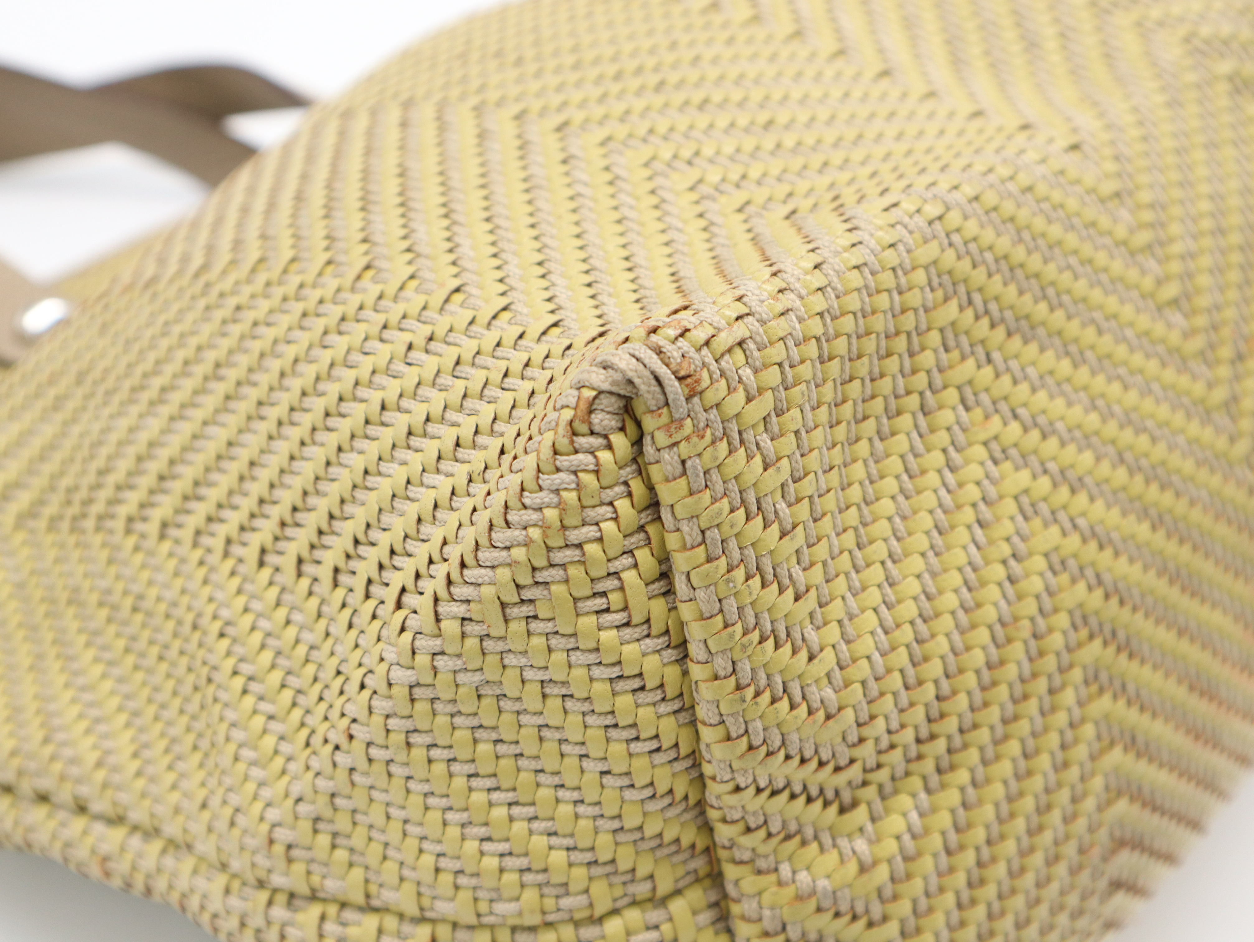 Cabas Chennai PM Handbag, Leather, Yellow — view 9