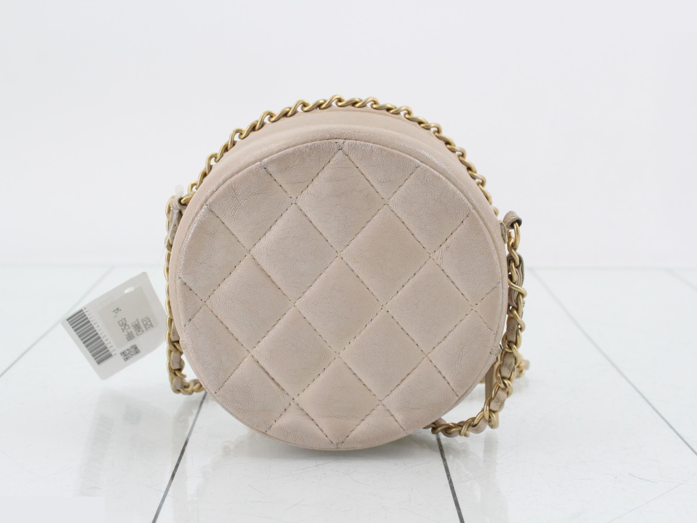 Lambskin Coco Mark Round Chain Shoulder Bag — view 2