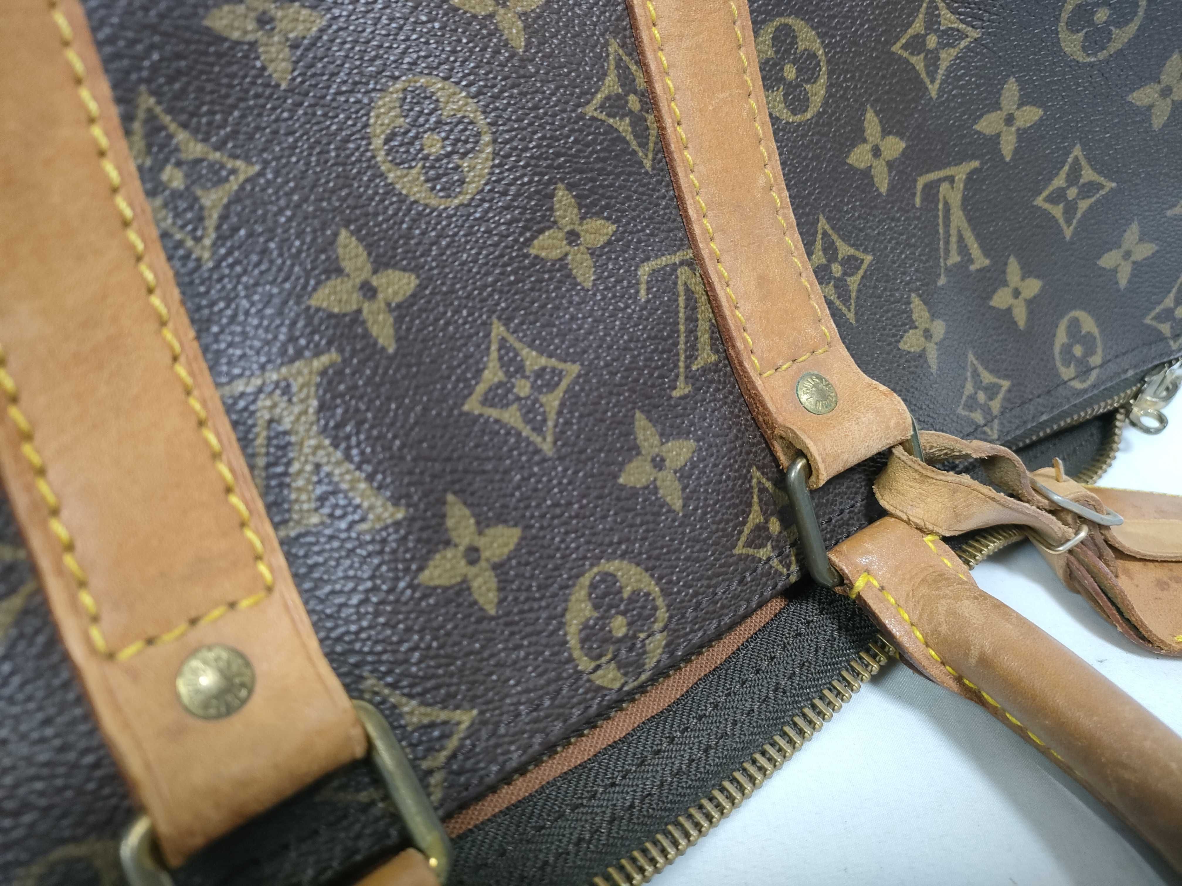 Monogram Keepall Bandoulière 45 M41418 Boston Bag with Handle, Name Tag, and Shoulder Strap — view 14
