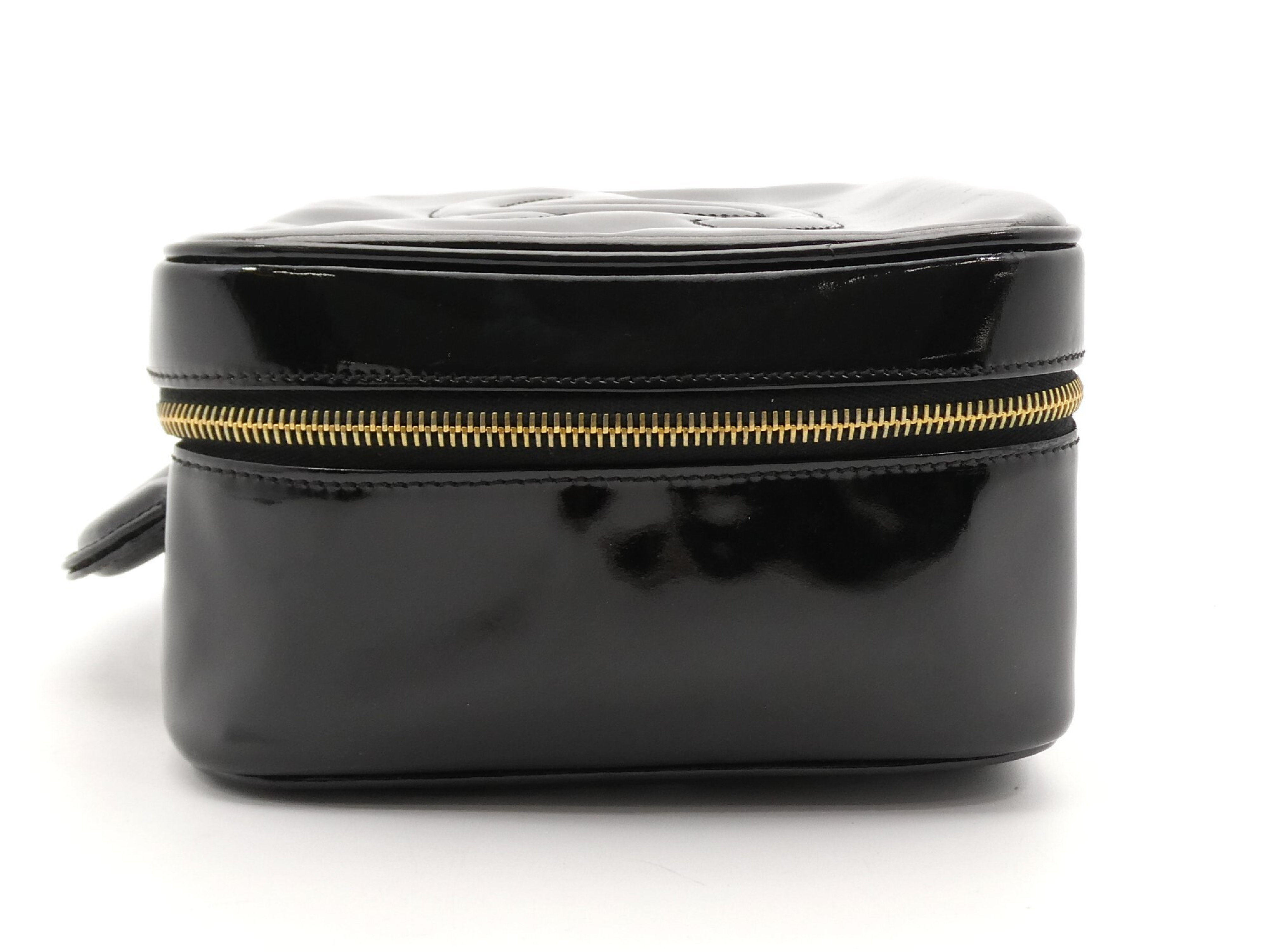 Large Coco Mark Enamel Vanity Bag — view 3