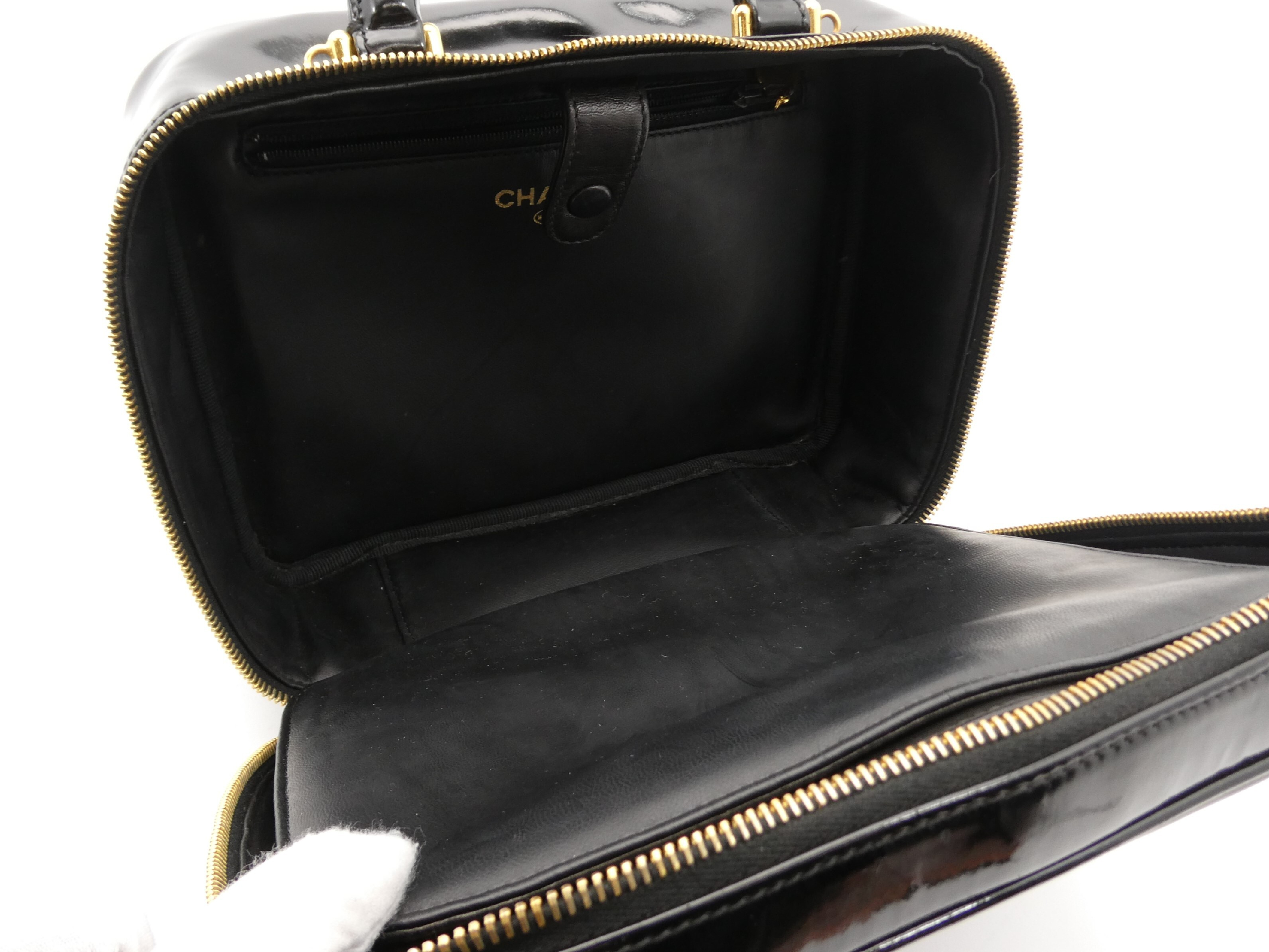 Large Coco Mark Enamel Vanity Bag — view 7