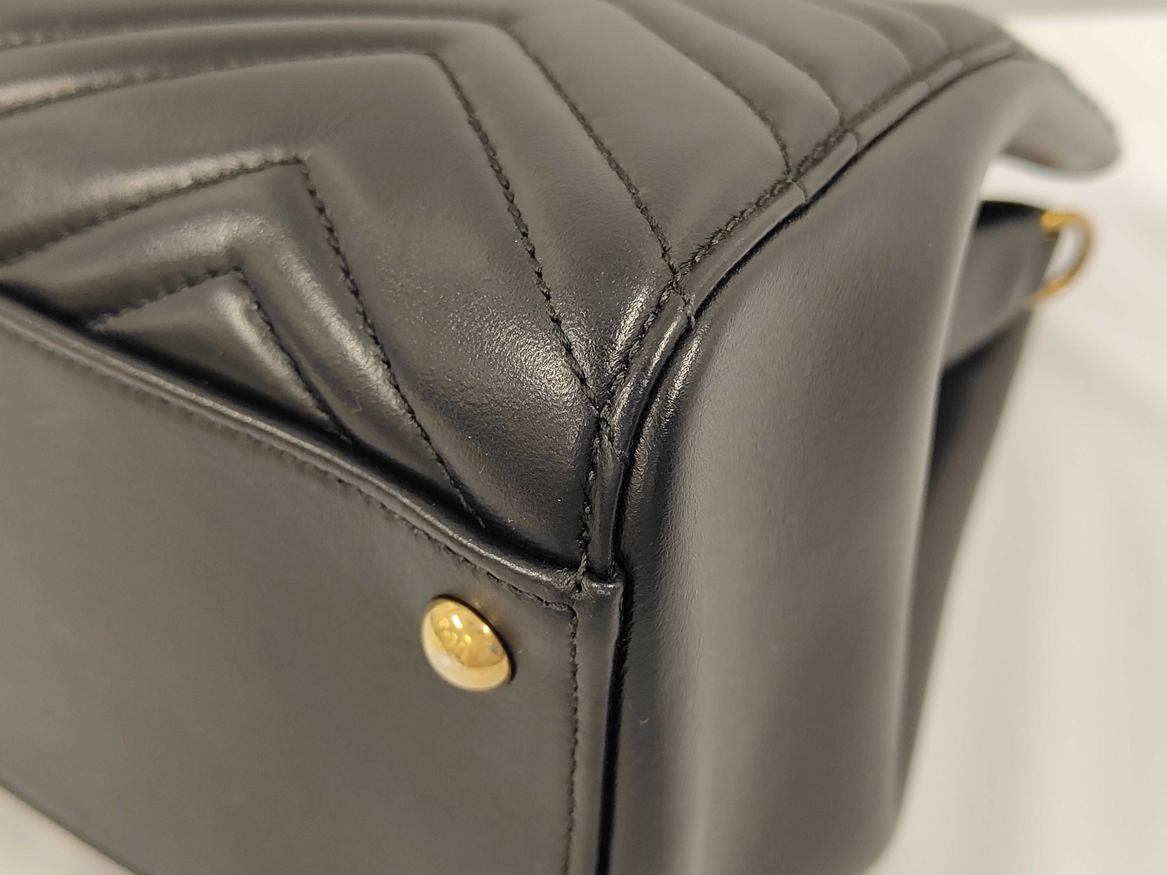 Marmont Leather Shoulder Bag — view 4
