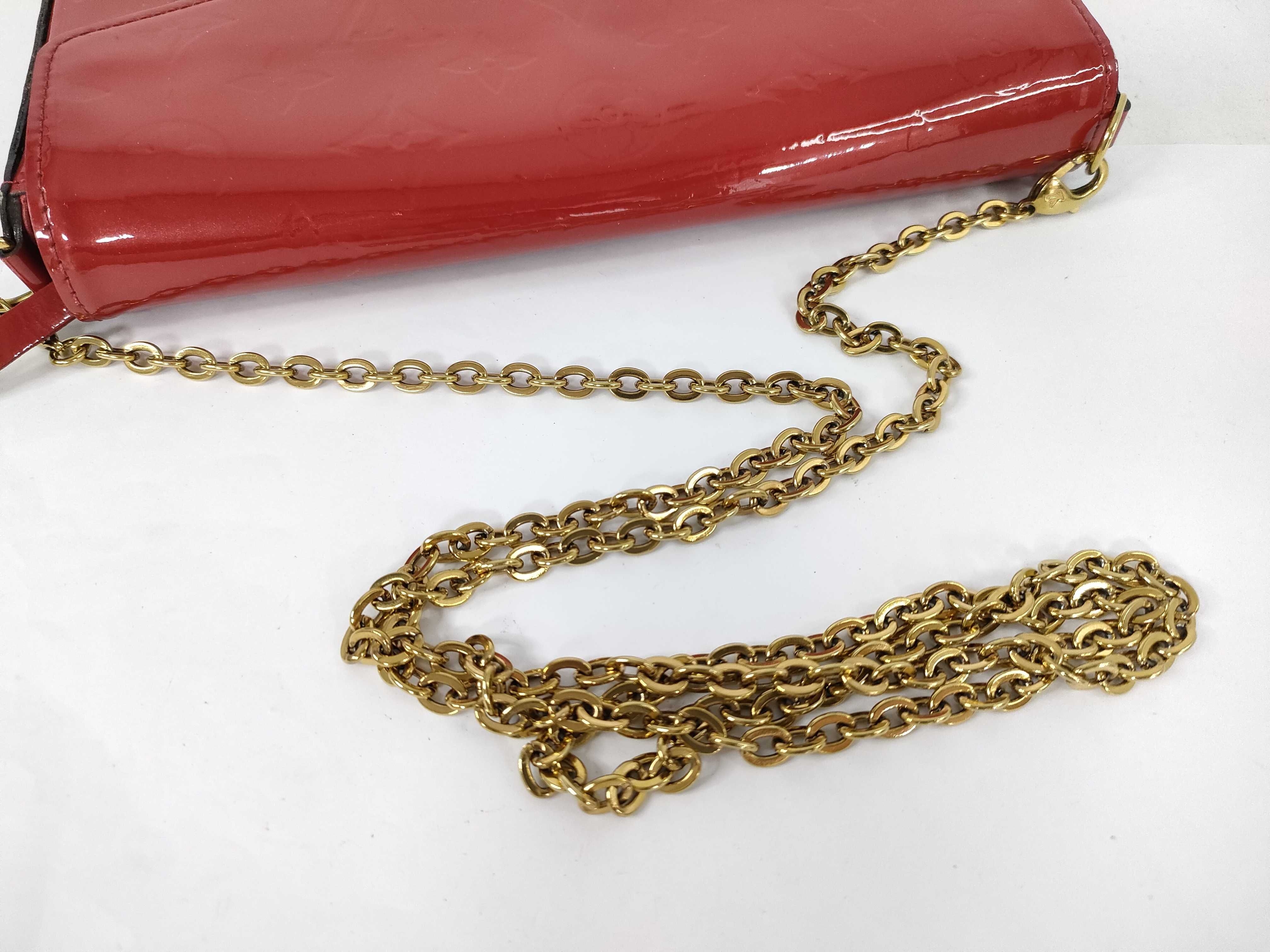 Vernis Louis Vuitton Chain Wallet Pochette Felicie Shoulder Bag — view 3