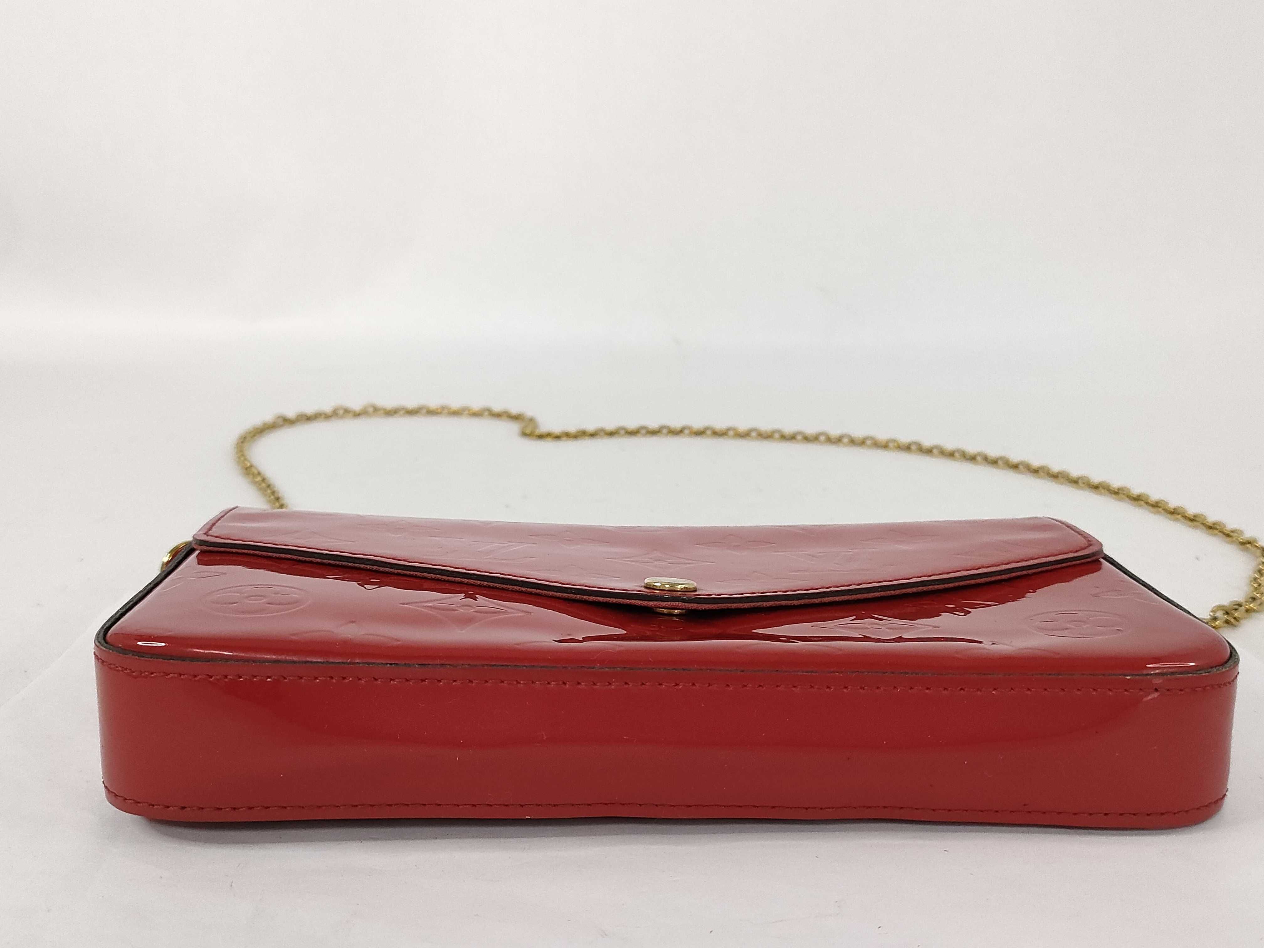 Vernis Louis Vuitton Chain Wallet Pochette Felicie Shoulder Bag — view 7