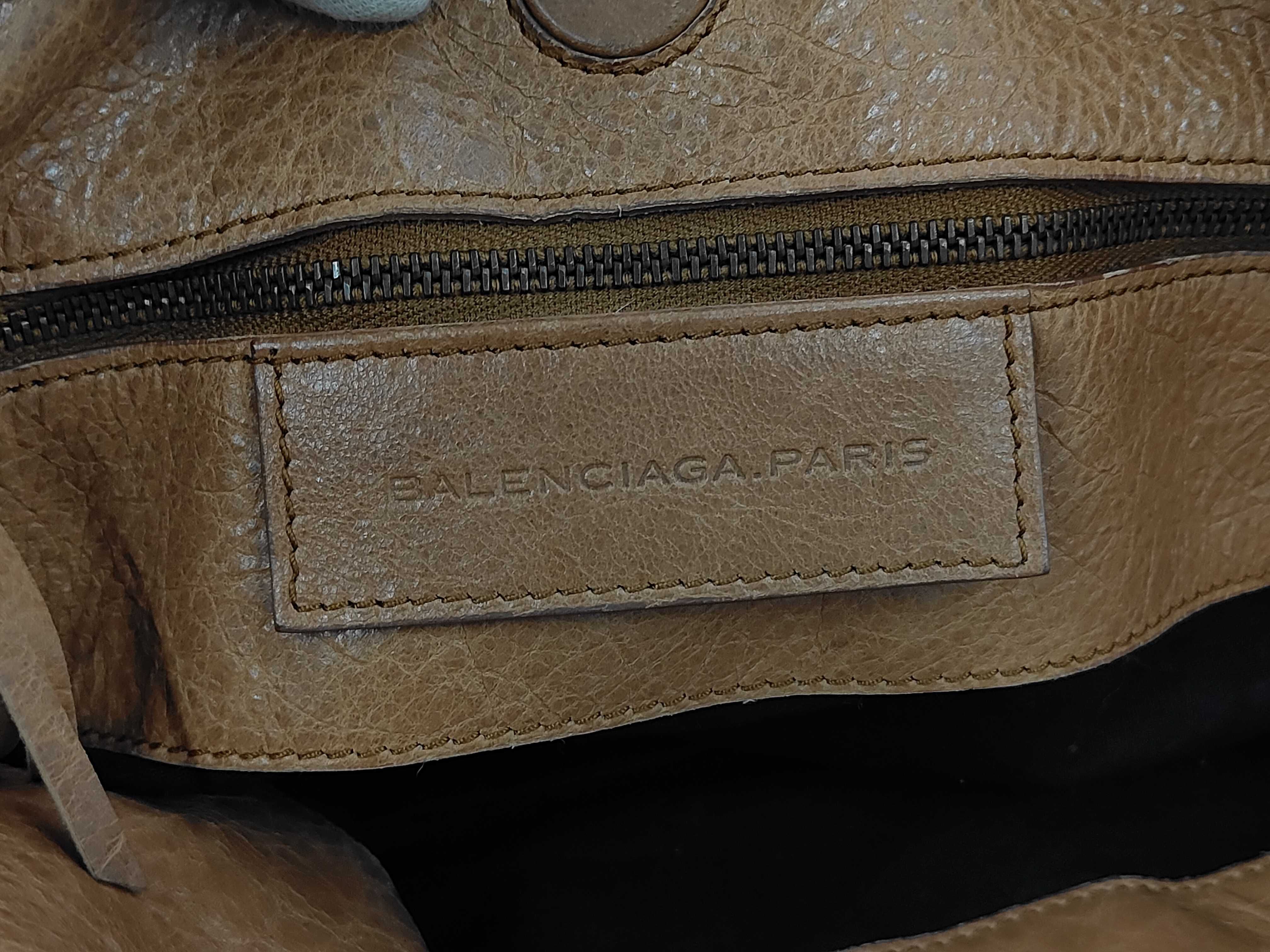 The Sunday Leather Handbag, Beige, 228750, with Mirror — view 10
