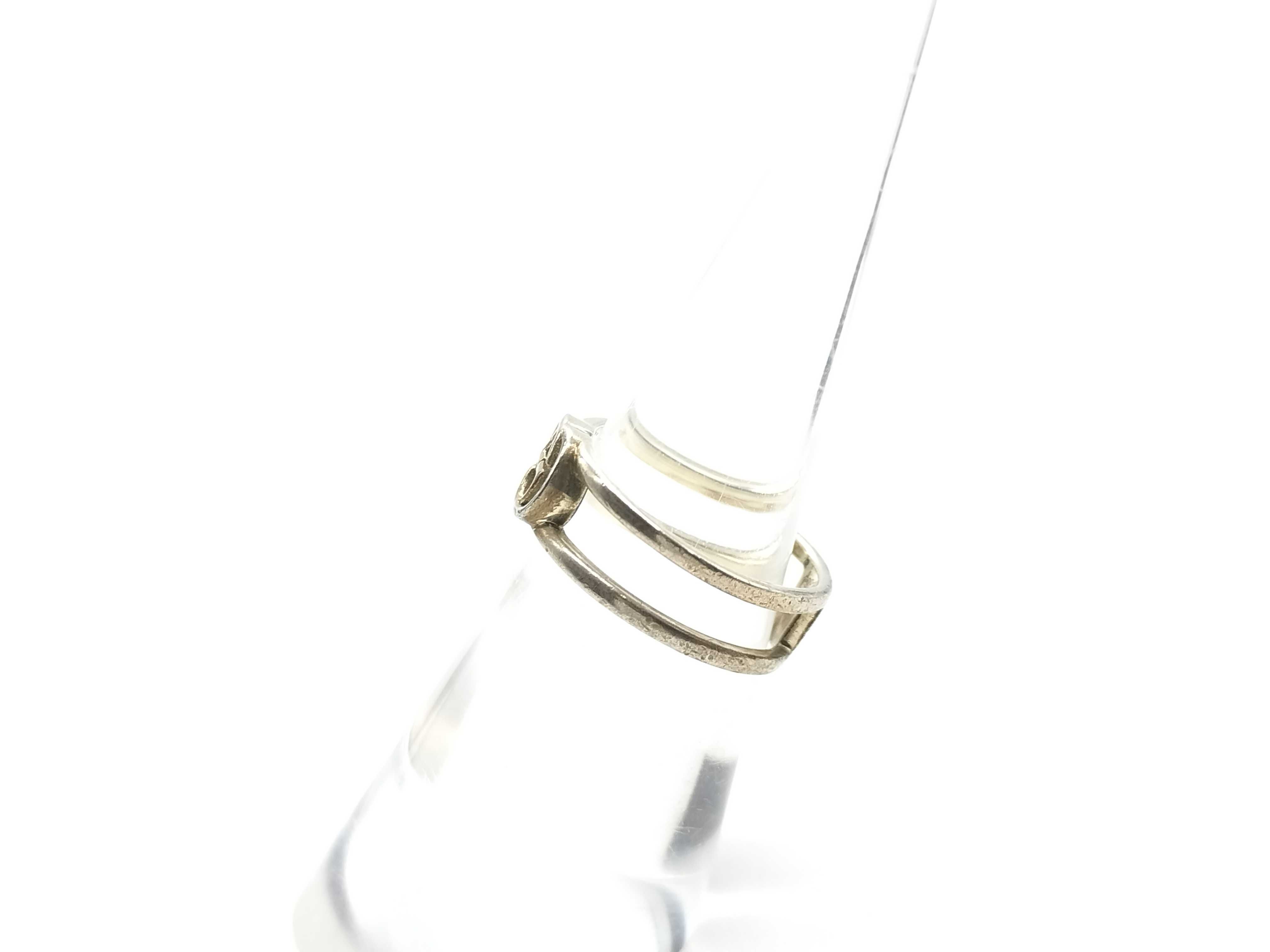 Interlocking Ring, AG925 Stamped Ring — view 2