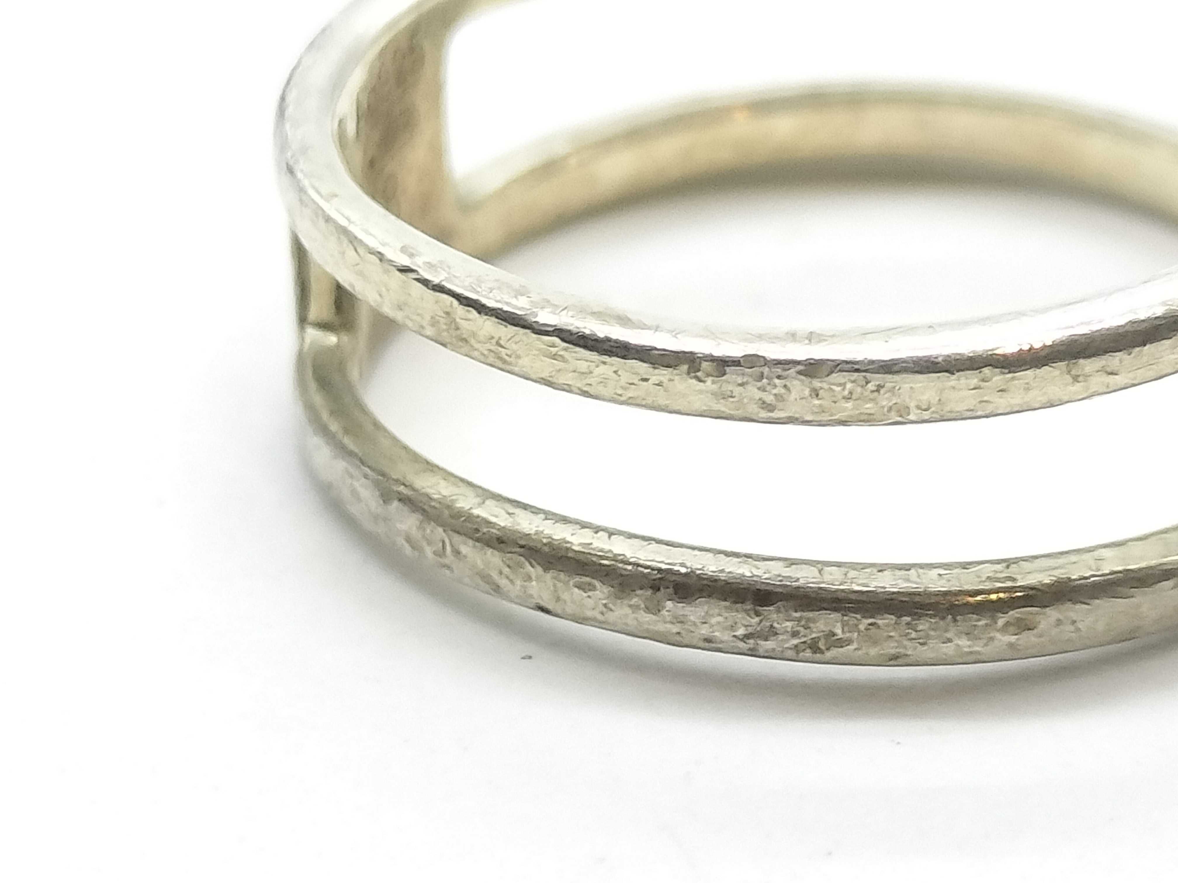Interlocking Ring, AG925 Stamped Ring — view 10