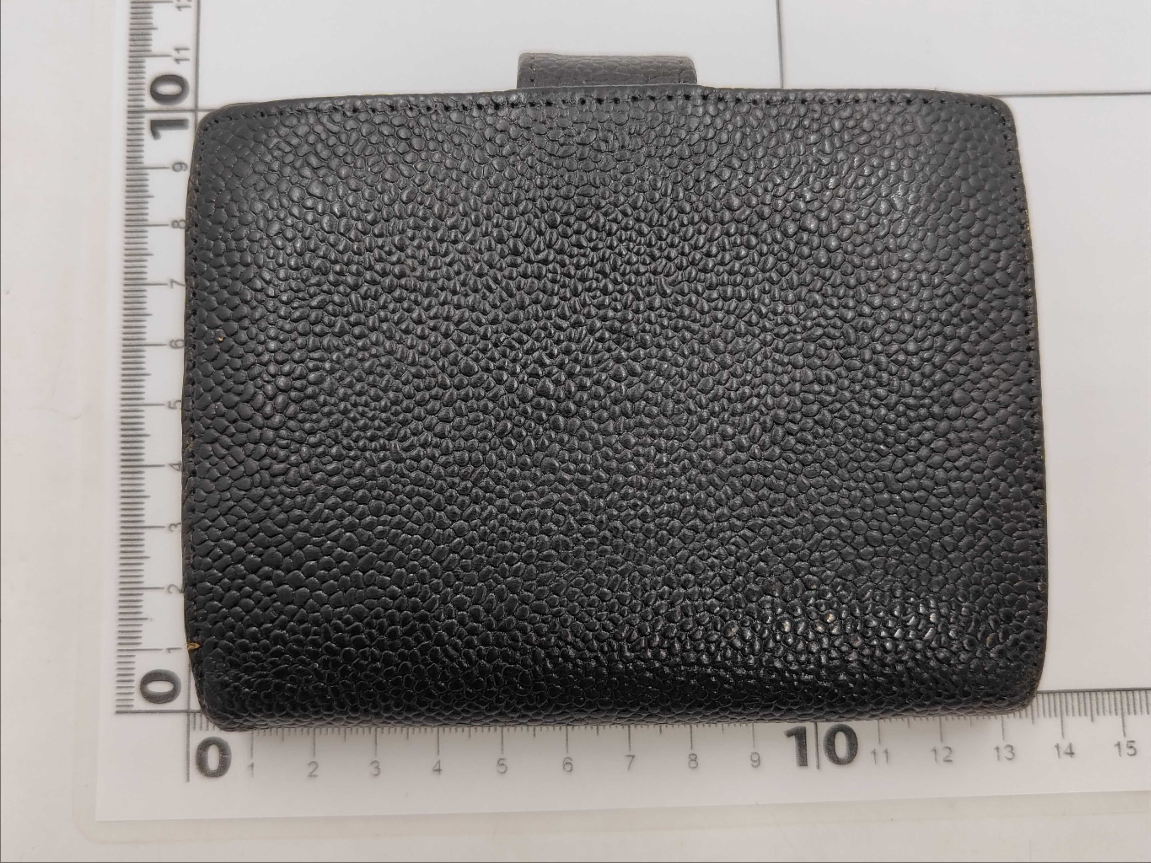 Coco Mark Caviar Leather Folding Wallet (with original seal) — view 2