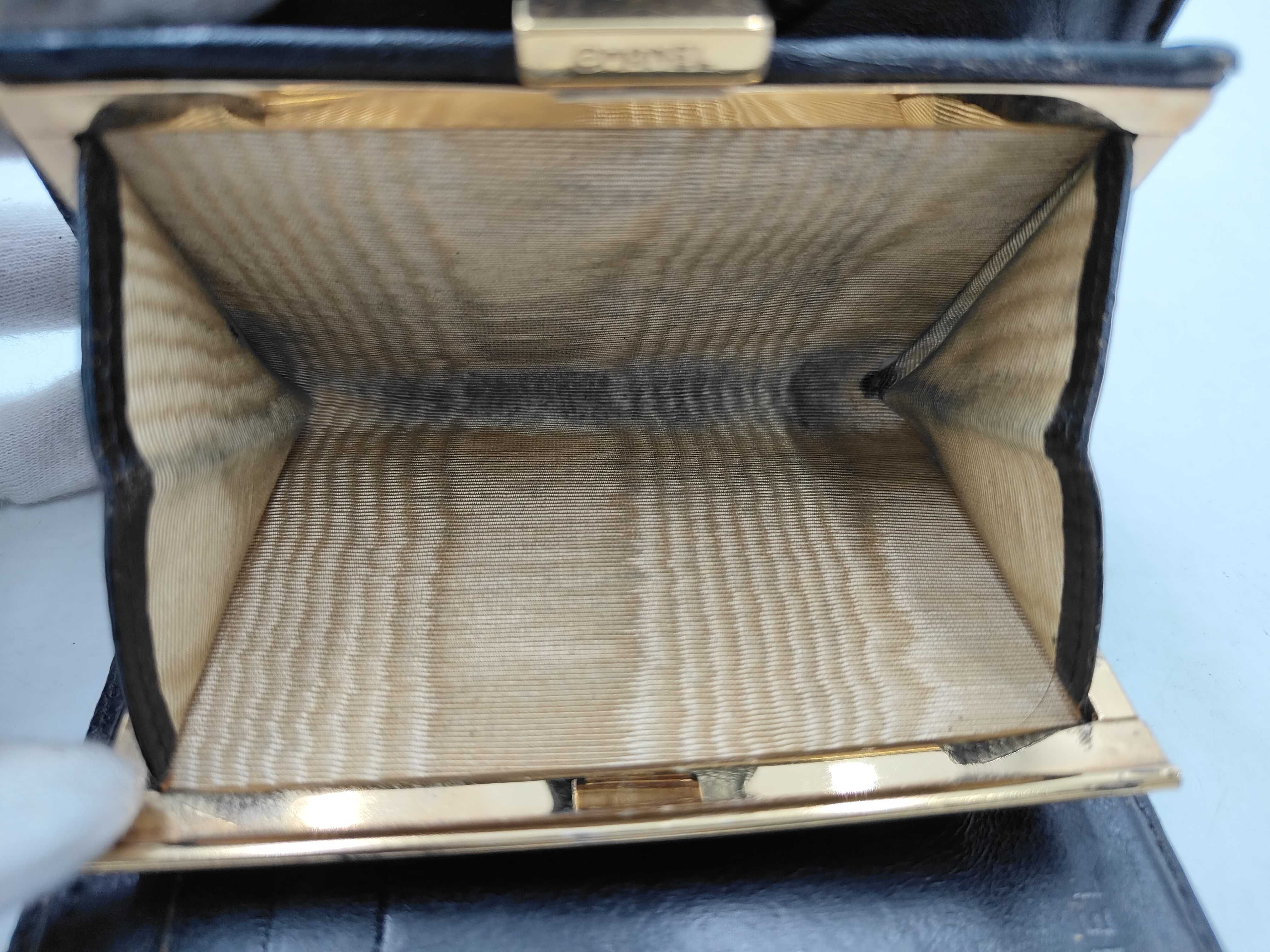 Coco Mark Caviar Leather Folding Wallet (with original seal) — view 13