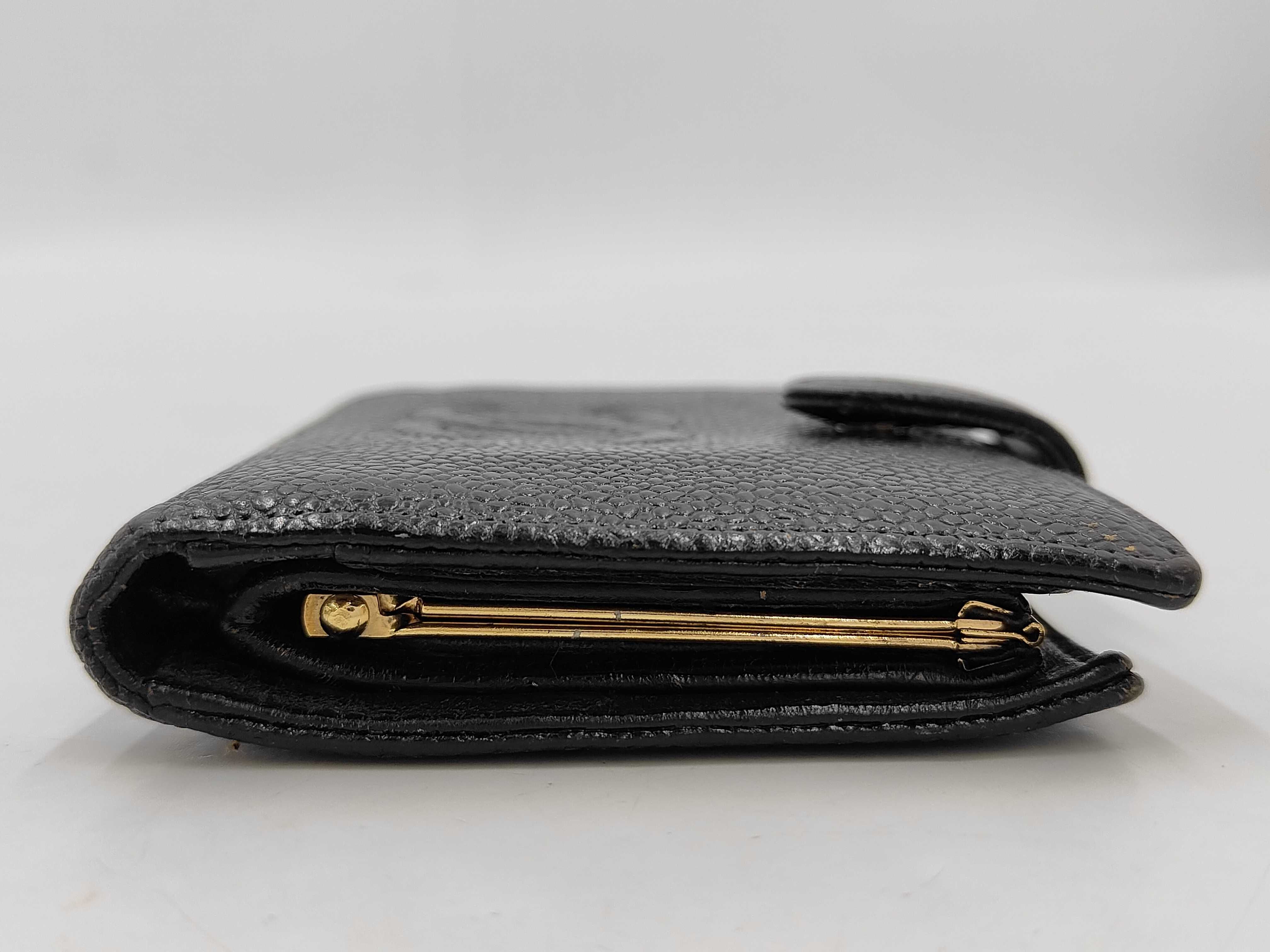 Coco Mark Caviar Leather Folding Wallet (with original seal) — view 6