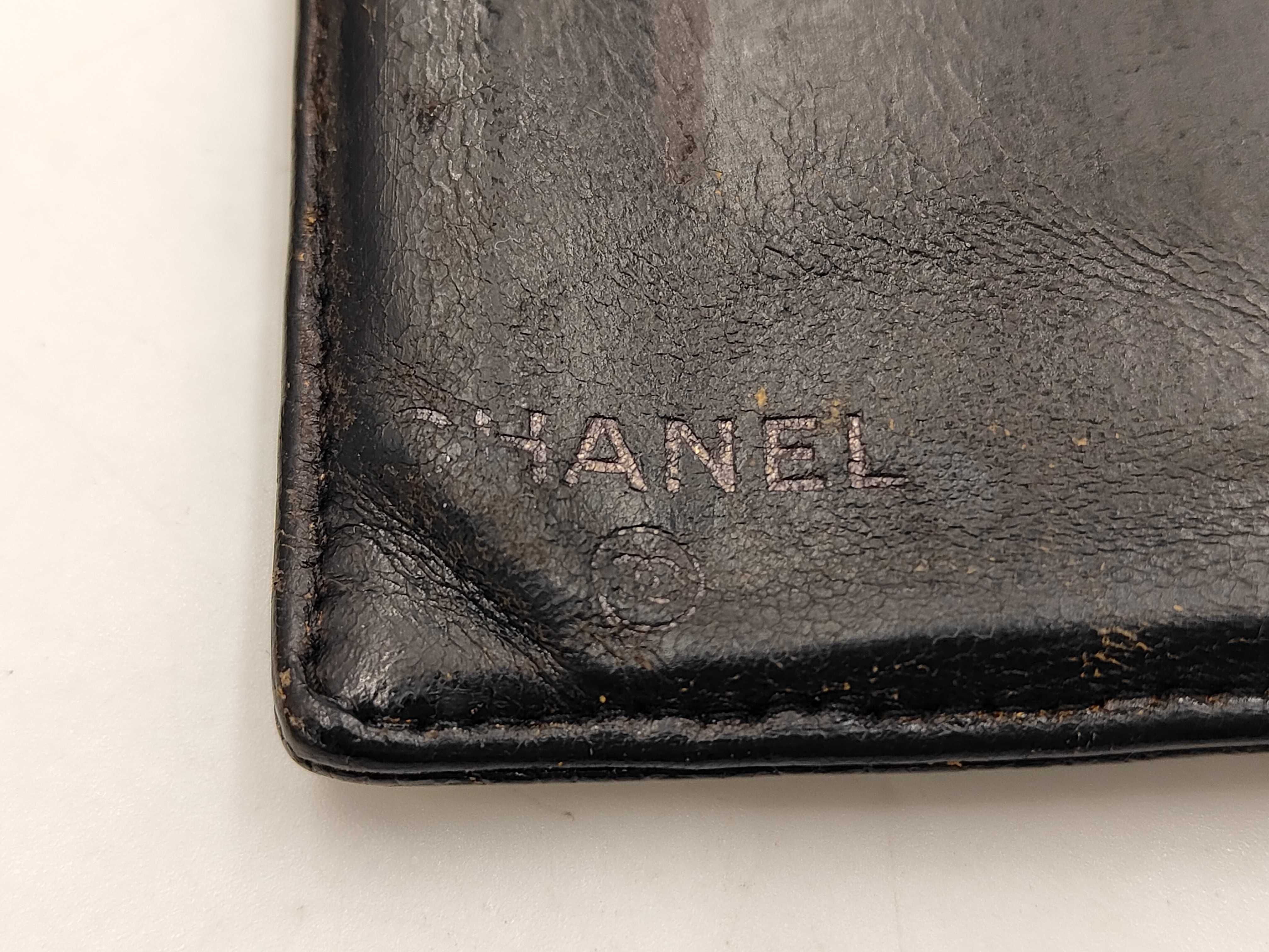 Coco Mark Caviar Leather Folding Wallet (with original seal) — view 9