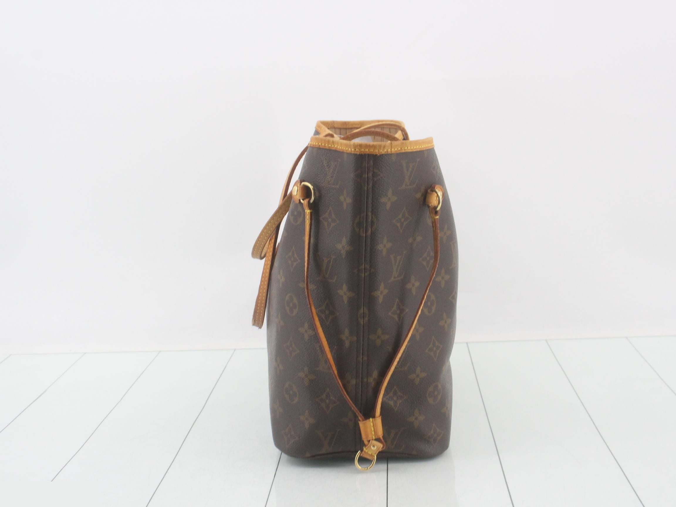 Neverfull MM Monogram Brown Tote Bag — view 4