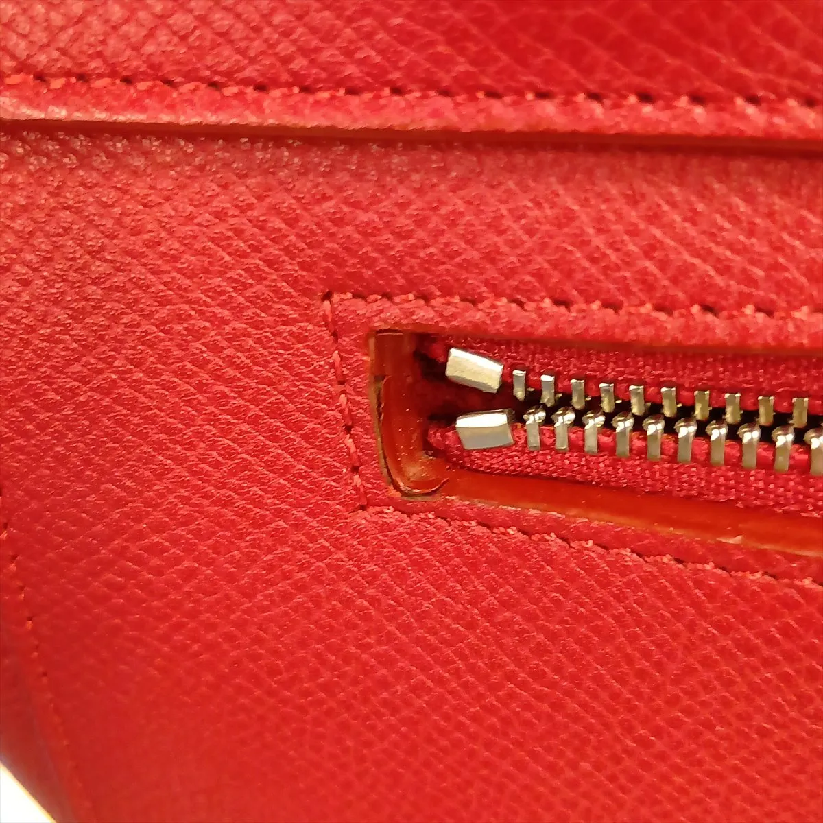 Belt Bag Micro Leather 2-Way Handbag Red — view 14