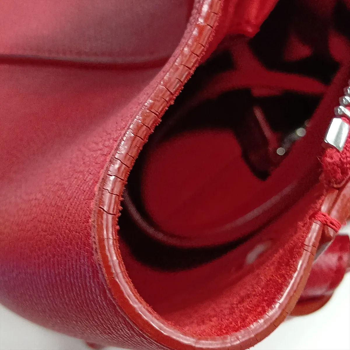 Belt Bag Micro Leather 2-Way Handbag Red — view 15