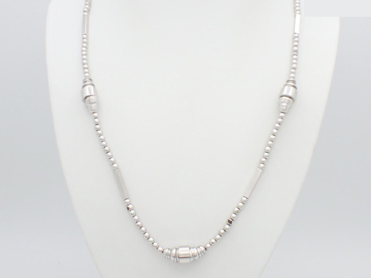 Vintage precious metal necklace/pendant, total length approximately 85 cm