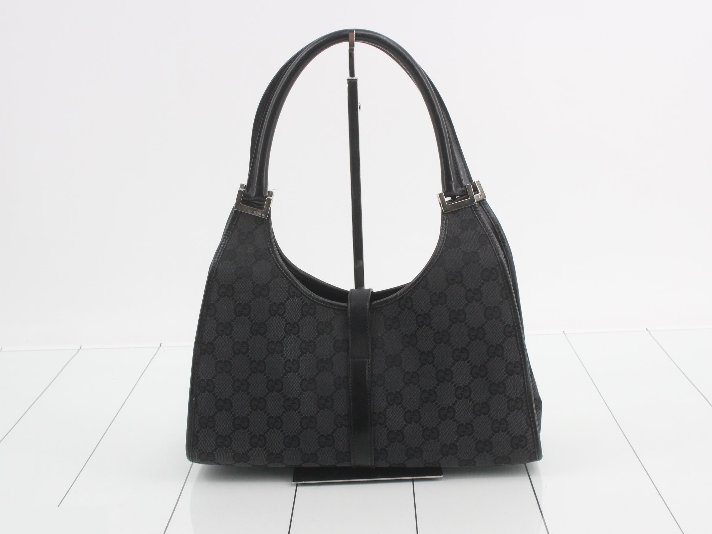 GG Canvas Jackie Tote Bag, Black — view 2