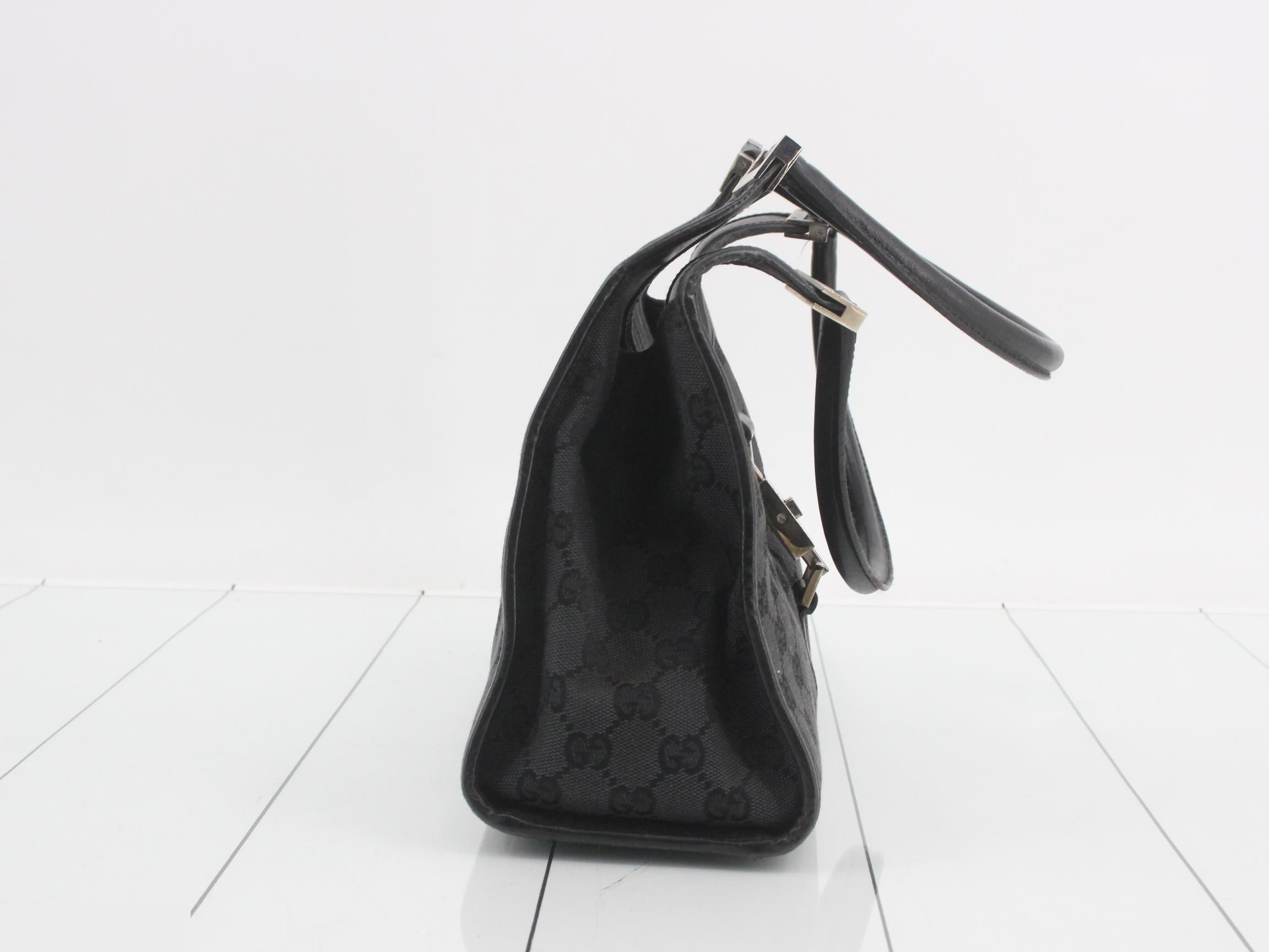 GG Canvas Jackie Tote Bag, Black — view 4