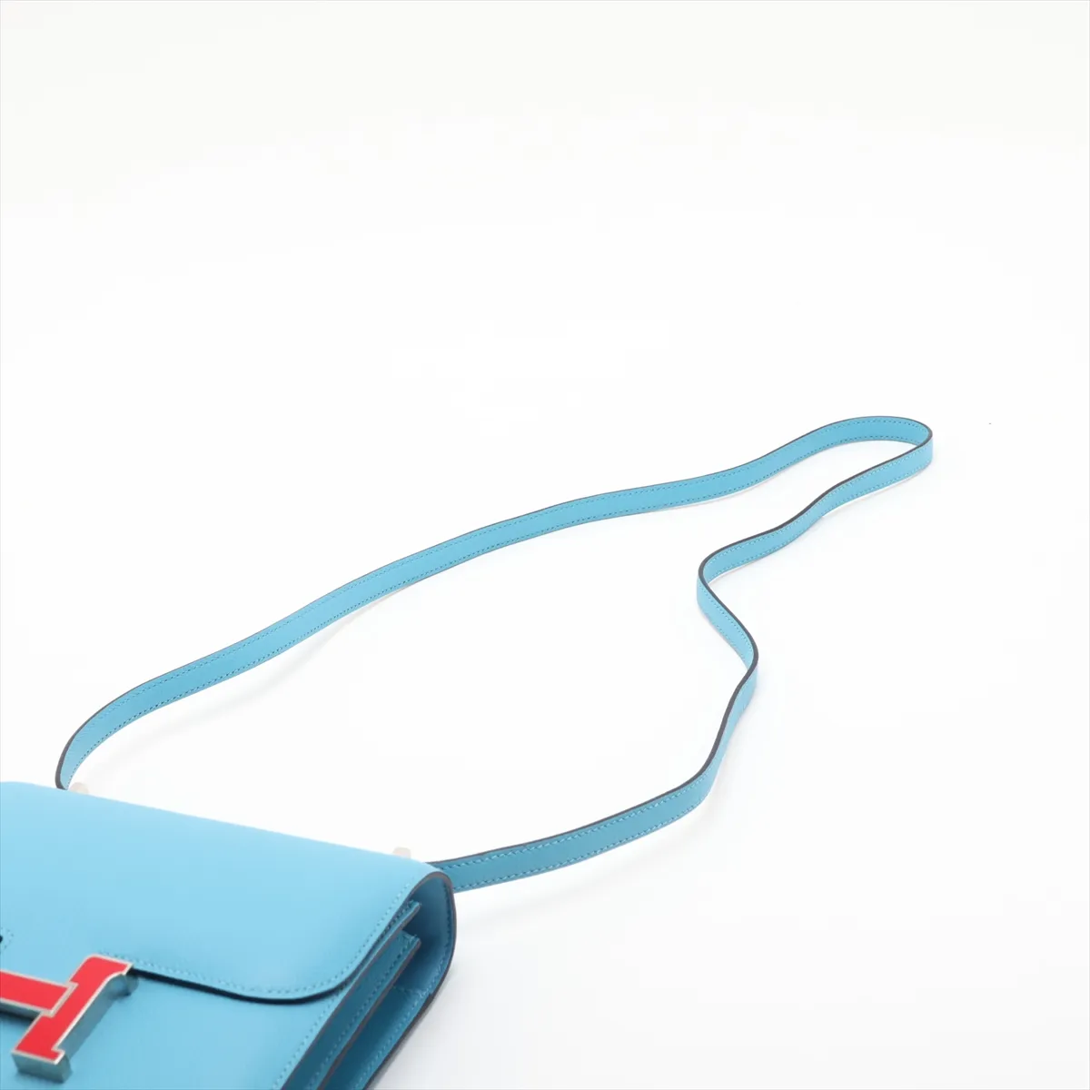 [Individually packaged] Hermes Constance 3 Mini 18 Veau Epsom Blue Nord Silver Hardware D: 2019 — view 5