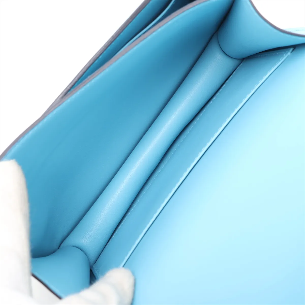 [Individually packaged] Hermes Constance 3 Mini 18 Veau Epsom Blue Nord Silver Hardware D: 2019 — view 6