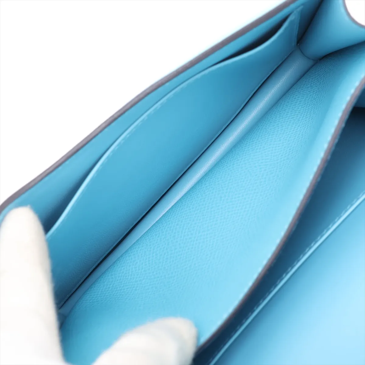 [Individually packaged] Hermes Constance 3 Mini 18 Veau Epsom Blue Nord Silver Hardware D: 2019 — view 7