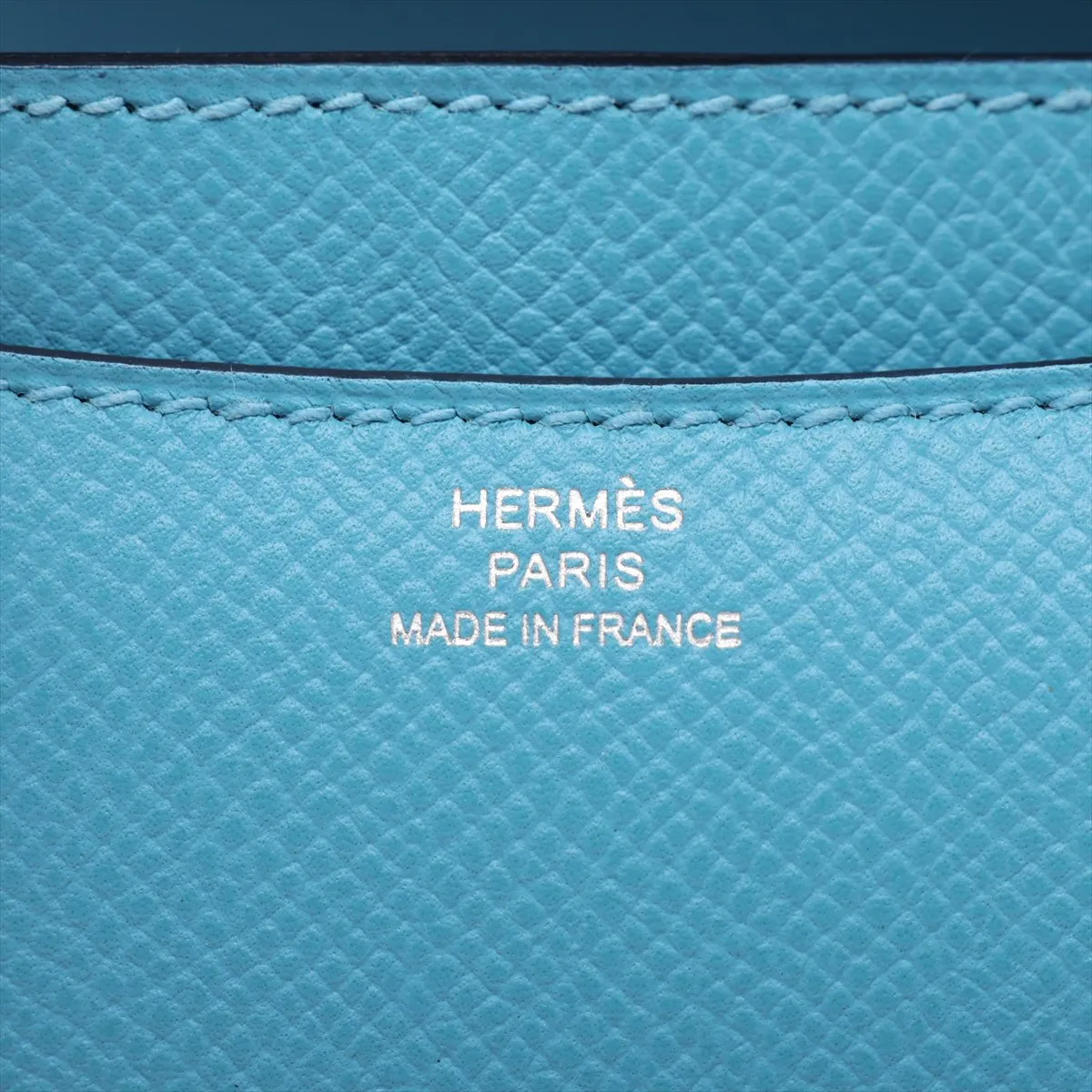 [Individually packaged] Hermes Constance 3 Mini 18 Veau Epsom Blue Nord Silver Hardware D: 2019 — view 9