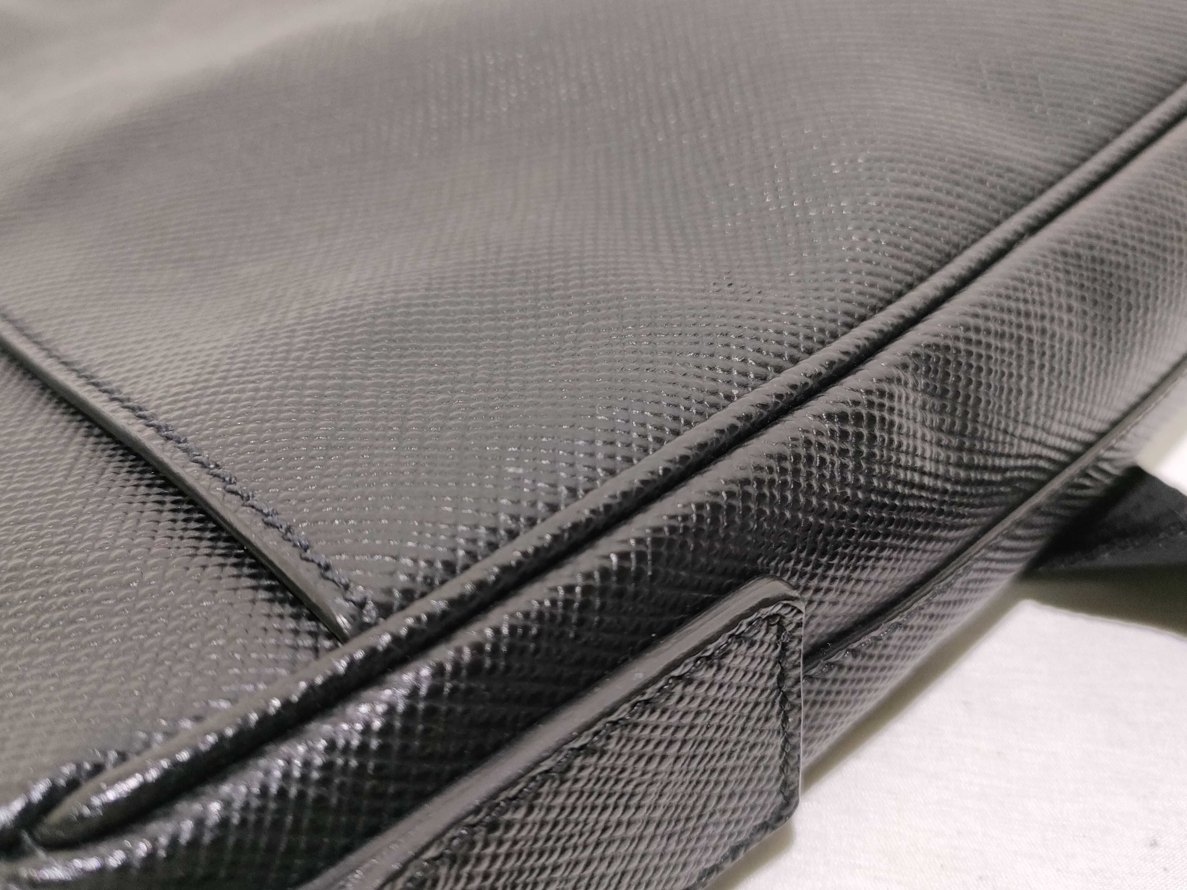 Shoulder Bag, Saffiano Leather, Black Shoulder Bag — view 15