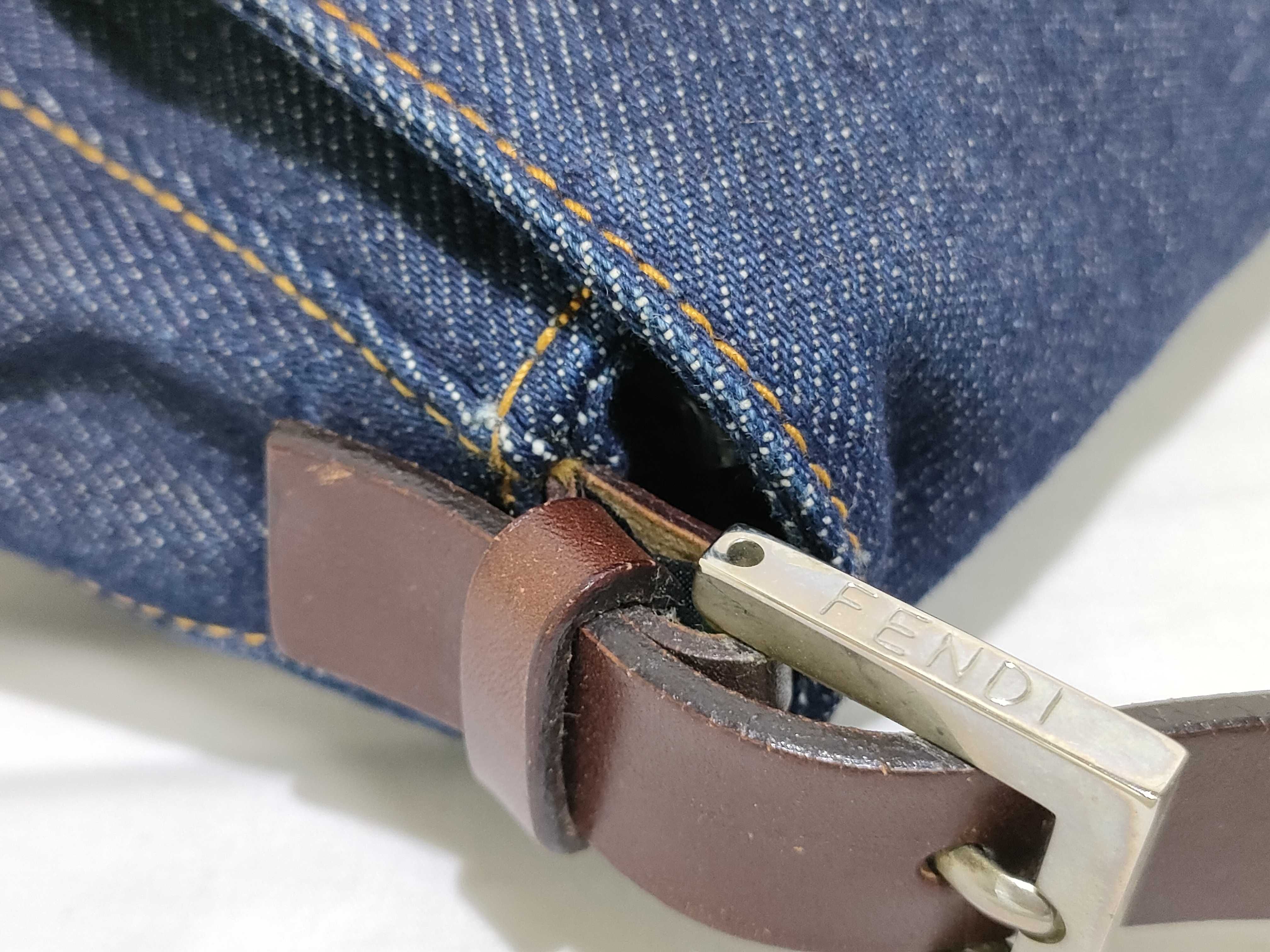 26325 Mamma Bucket Handbag Denim Shoulder Bag — view 5