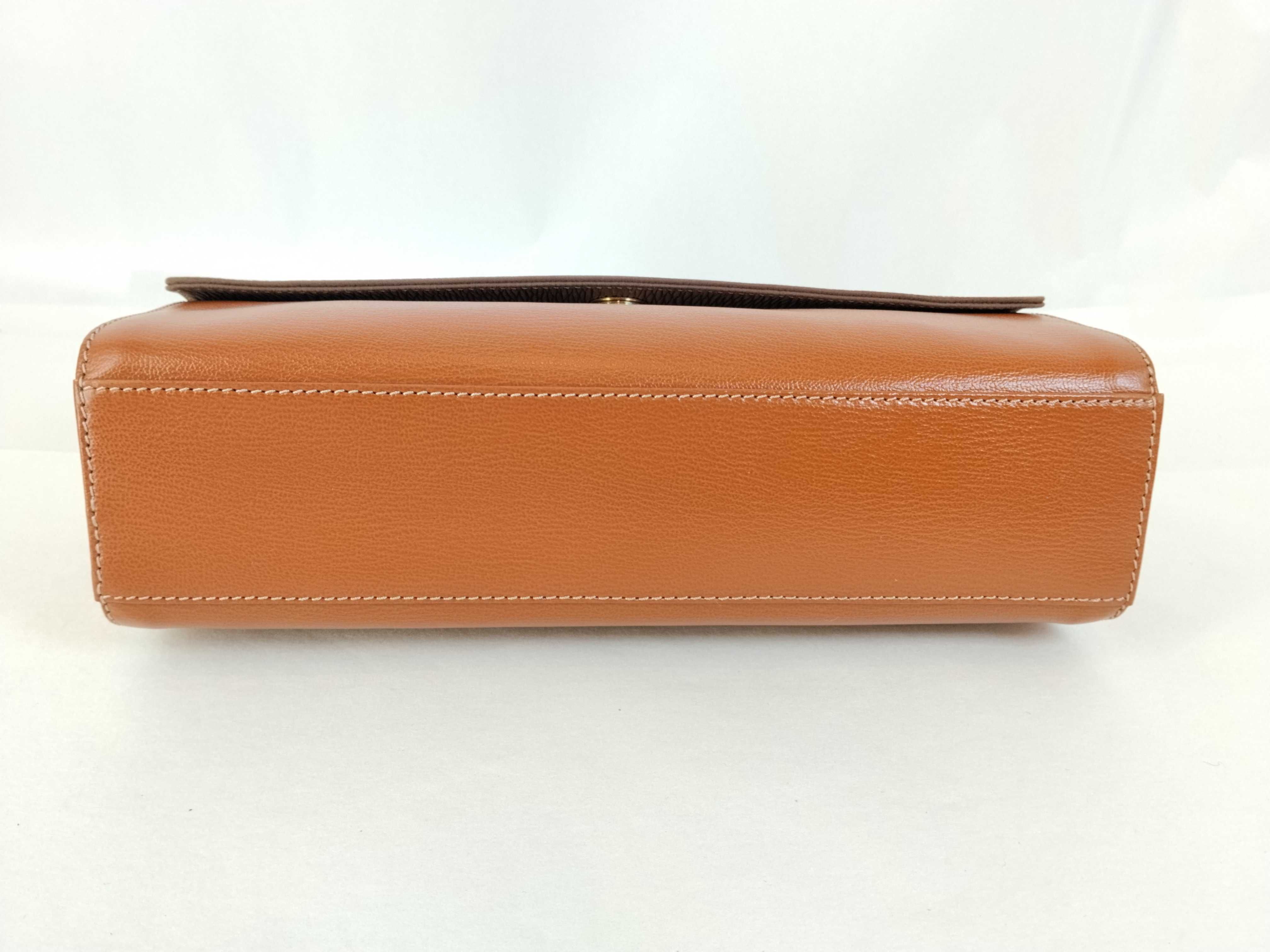 Velázquez Leather Handbag, Brown, 17983 — view 7